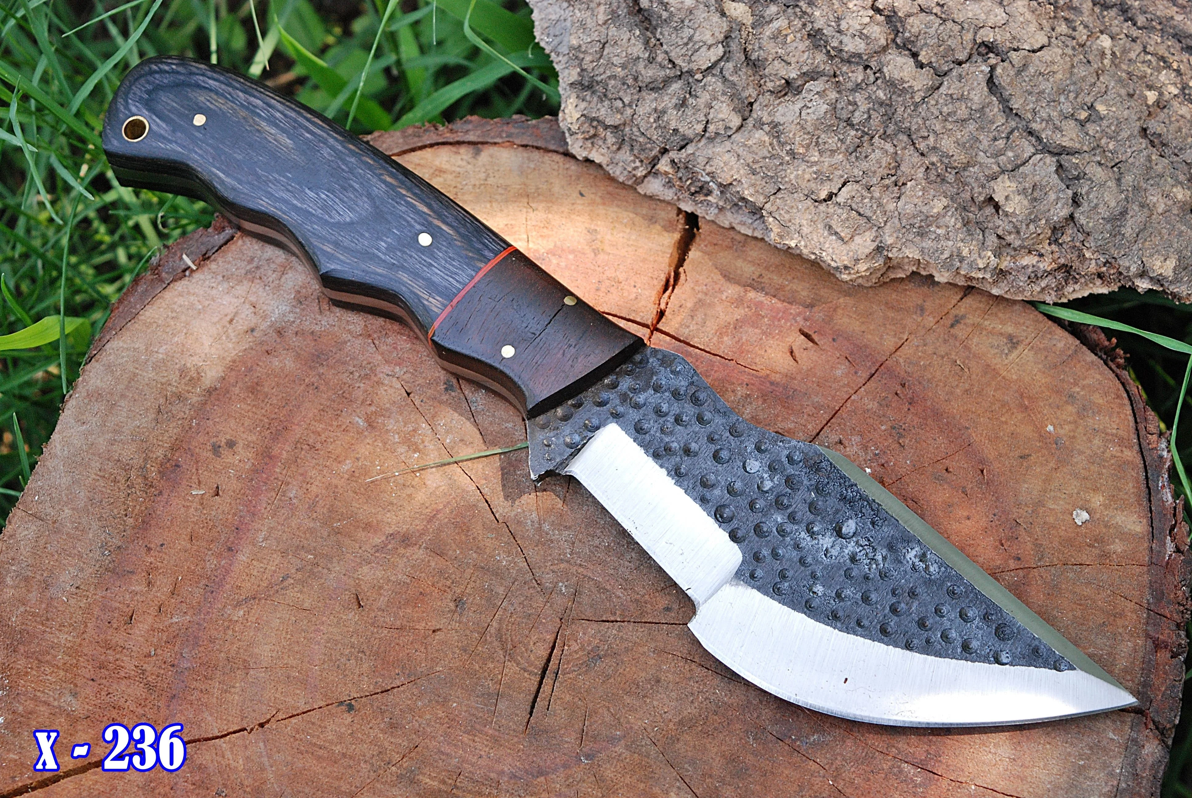 11" Forged Carbon Steel Fixed Blade Hunting Tracker knife Full Tang with sheath x-236 - Image 3