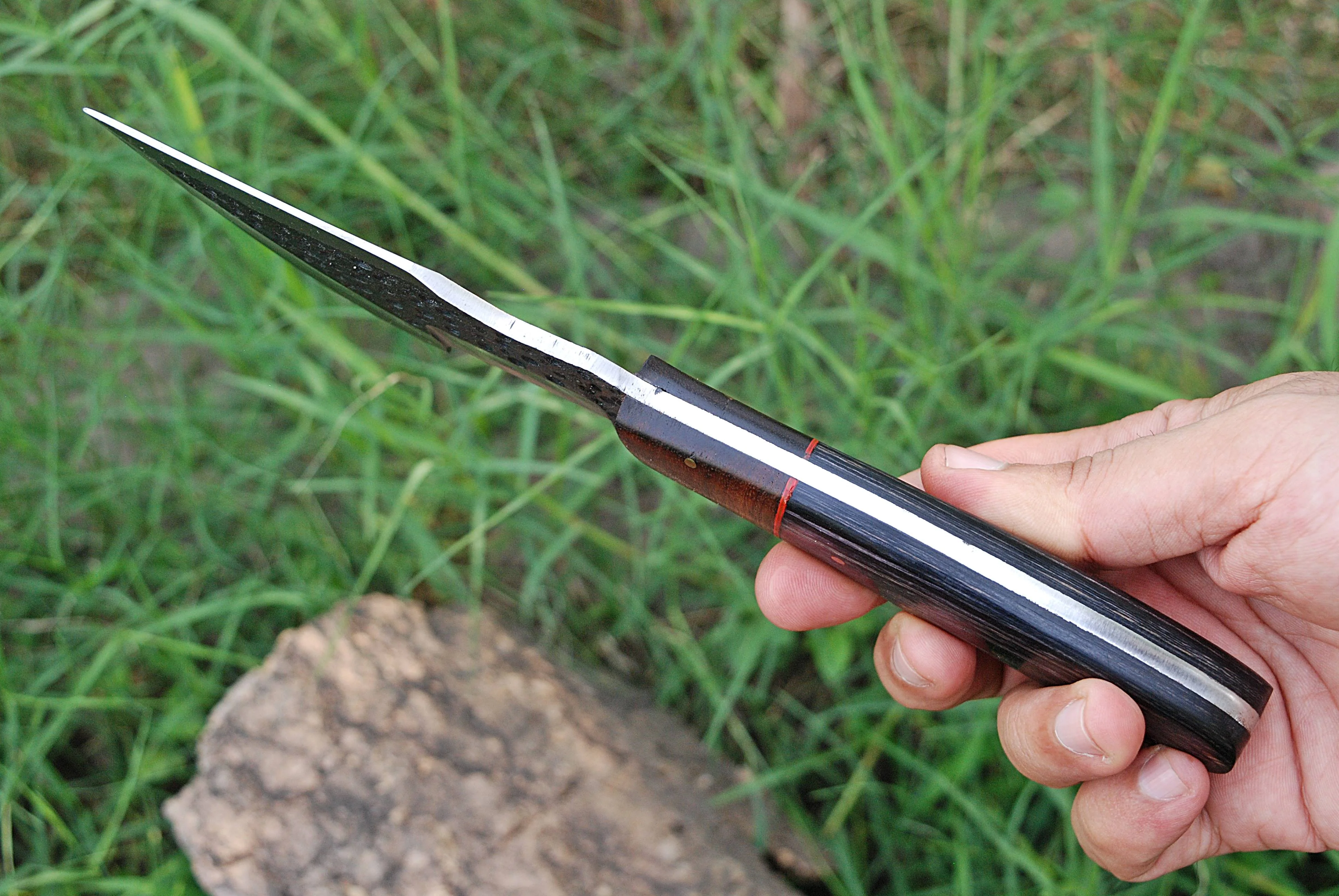 11" Forged Carbon Steel Fixed Blade Hunting Tracker knife Full Tang with sheath x-236 - Image 4