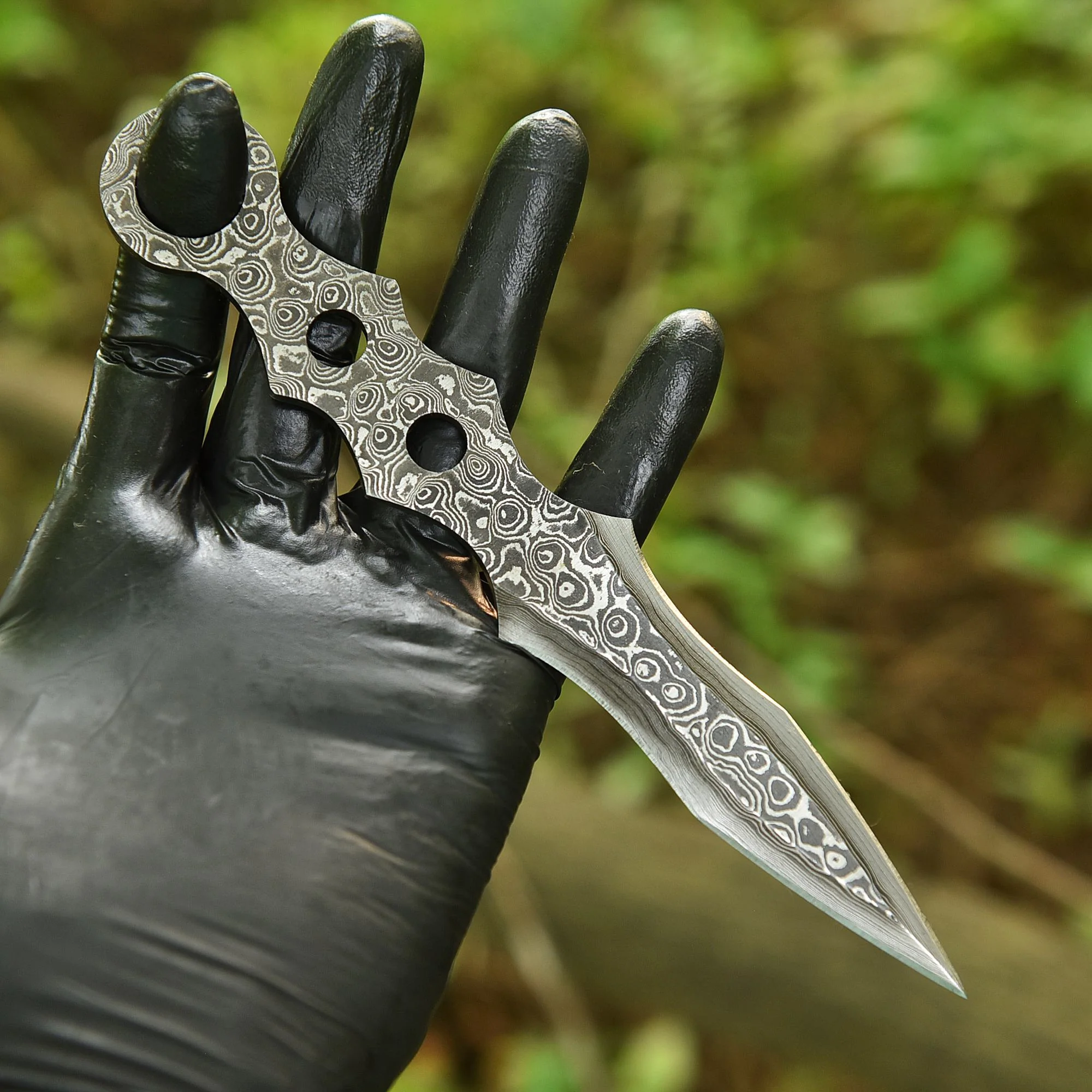 7.5" Full Tang Precision Handcrafted Damascus Steel Dagger Blank Blade - Image 3