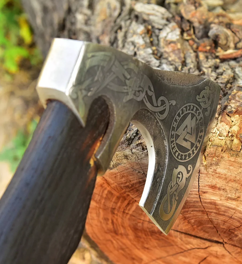 BEARDED RAGNAR AXE COLLECTIBLE VINKIG- Leather Sheath - Image 3