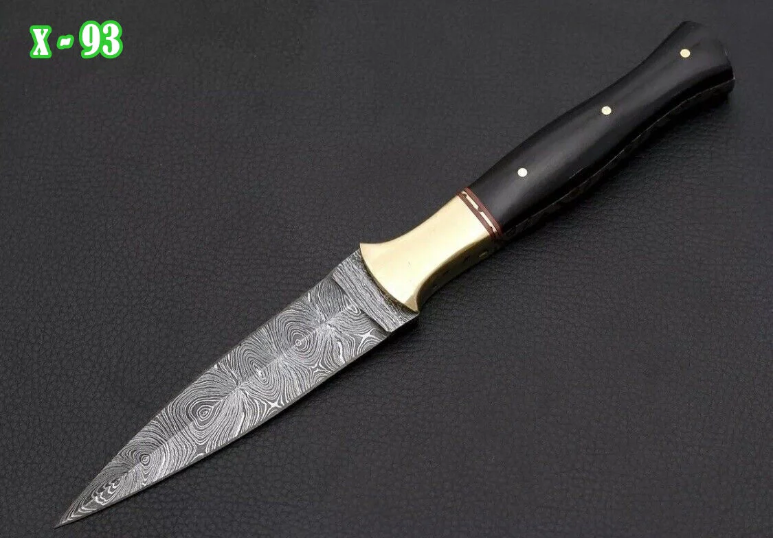 Best Boot Knife Double Edged Fixed Dagger Blade Hunting Throwing Multi-purpose X-93 - Image 4