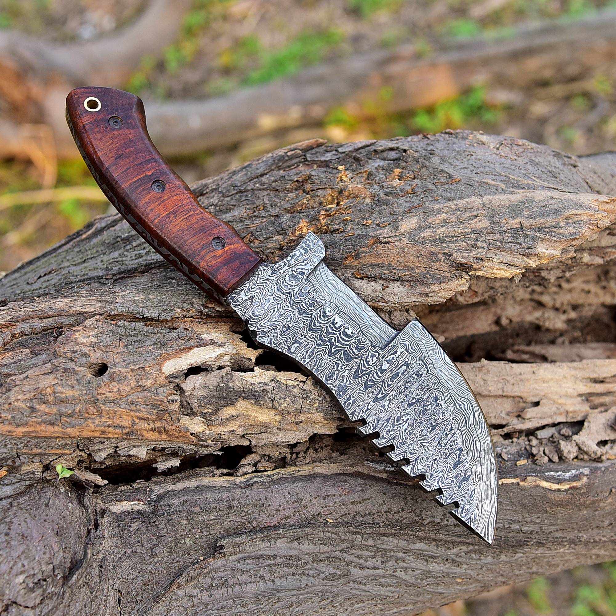 Best Hunting Knife Damascus Fixed Blade Knives Skinner Survival Buck Hunter - Image 4