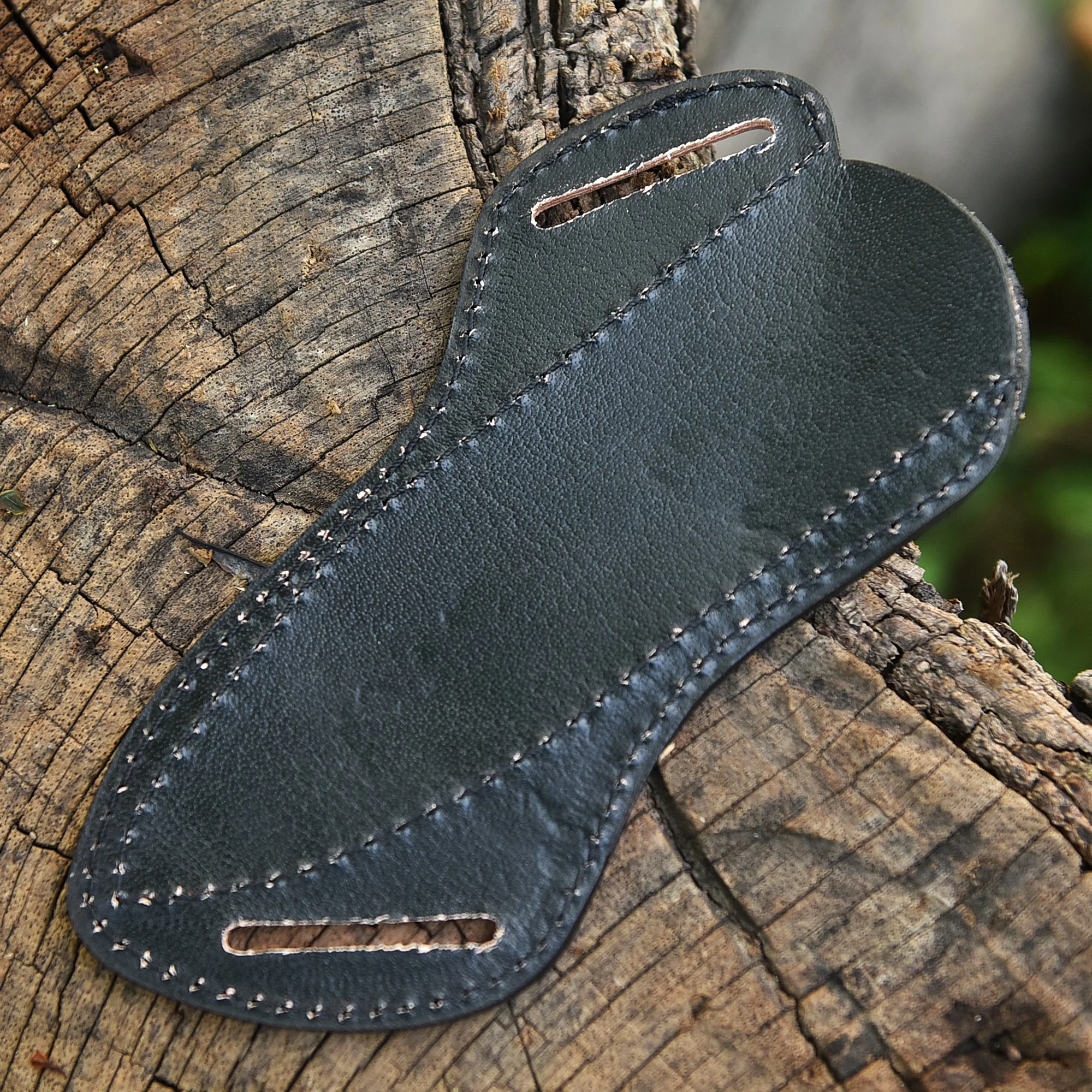 Classic Handcrafted High End Fixed Blade Leather Rust Protection Sheath - Image 3