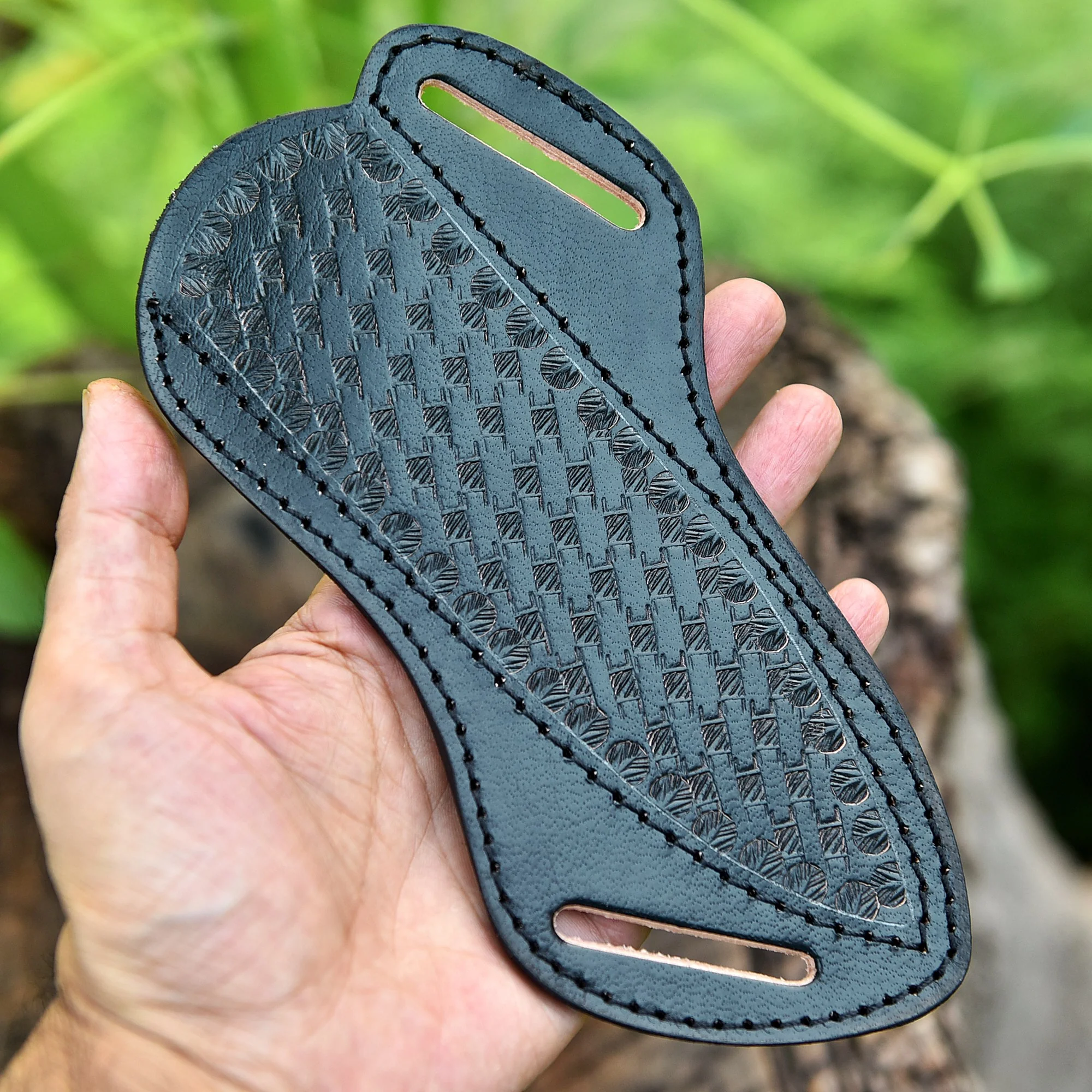 Classic Handcrafted High End Fixed Blade Leather Rust Protection Sheath - Image 4