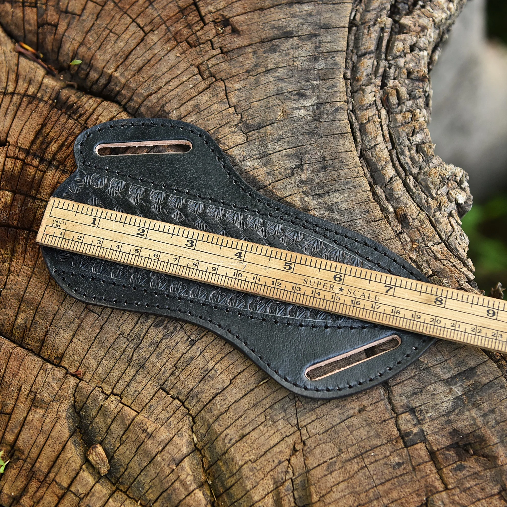 Classic Handcrafted High End Fixed Blade Leather Rust Protection Sheath - Image 5