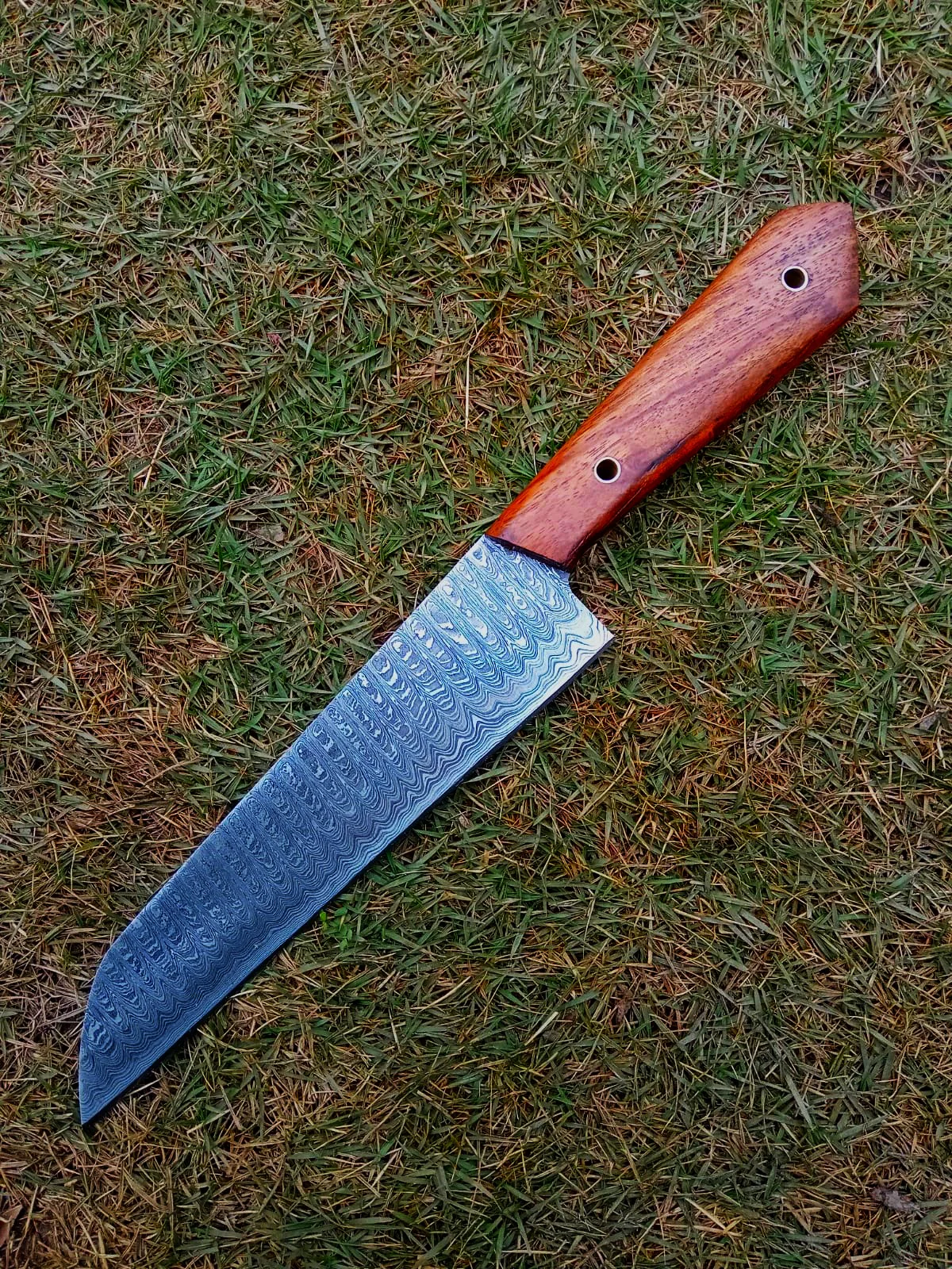 Custom Hand Forged Damascus Steel Blade Chef Knife Kitchen Knife - Image 6