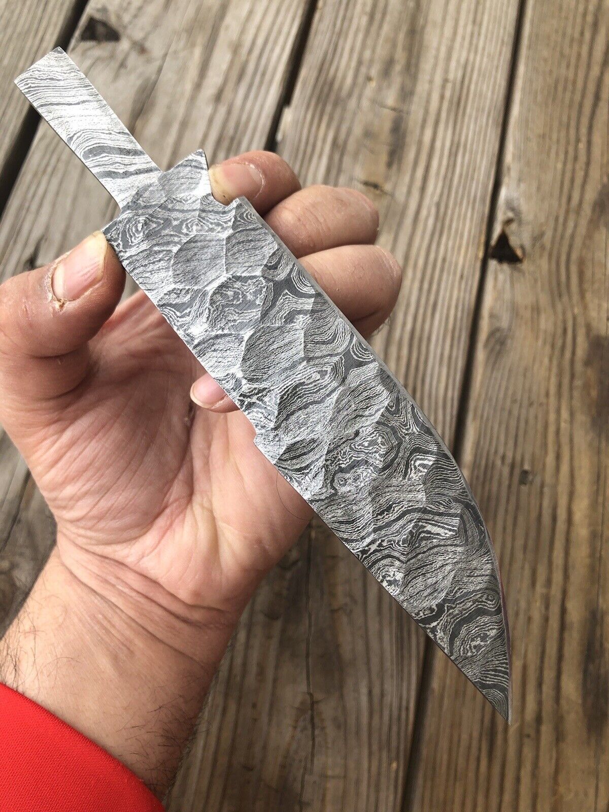Custom Hand Forged Damascus Steel Blade Full Tang Blank Blade - Image 3