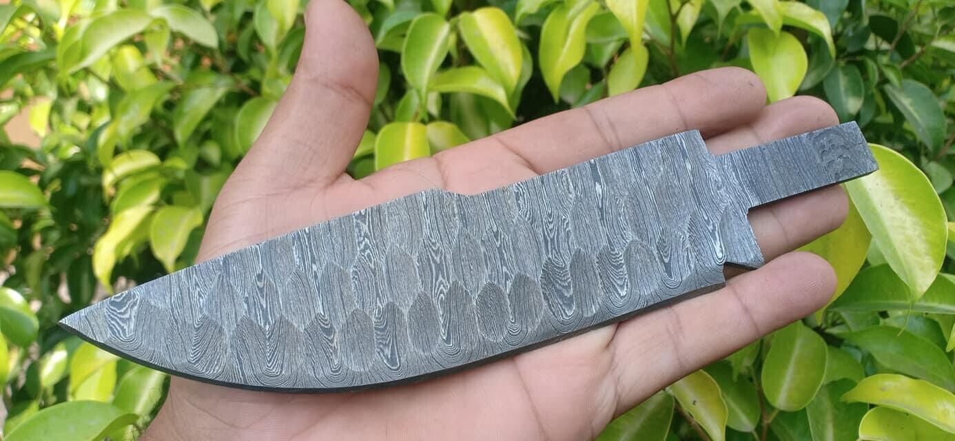 Custom Hand Forged Damascus Steel Blade Full Tang Blank Blade - Image 7