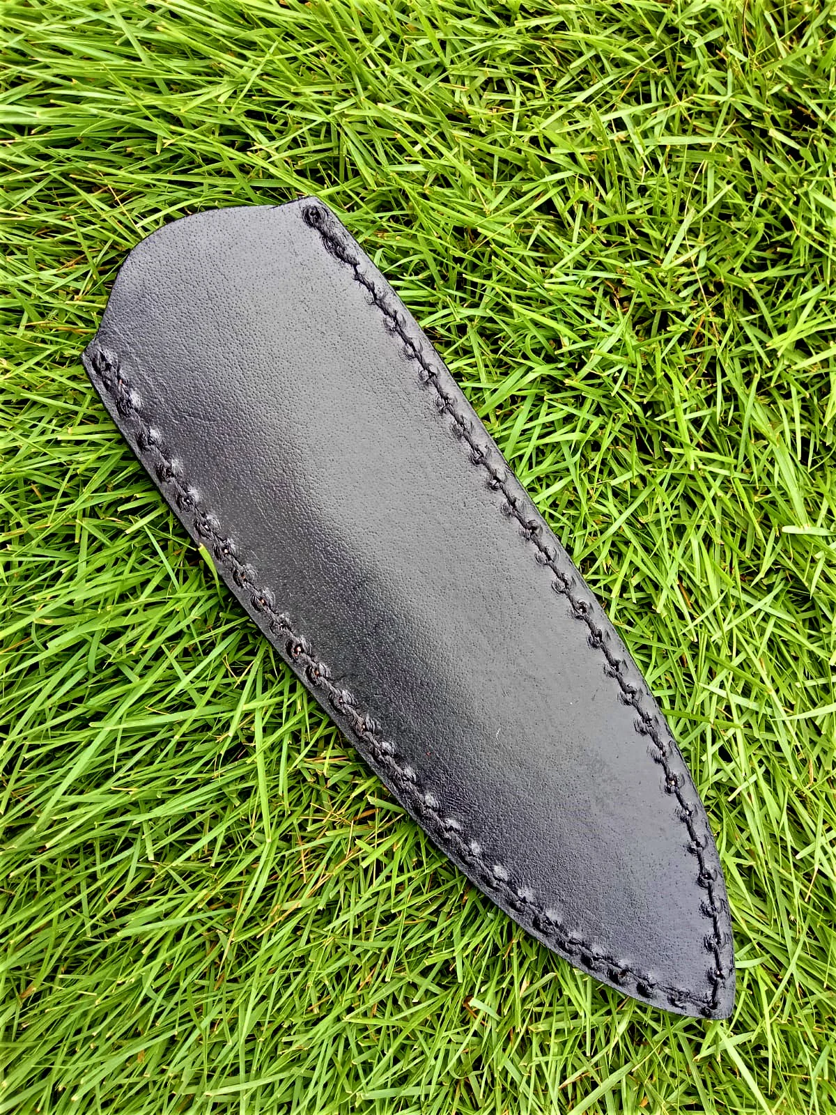 Custom Hand Forged Genuine Leather Dagger Knife Sheath - Image 10
