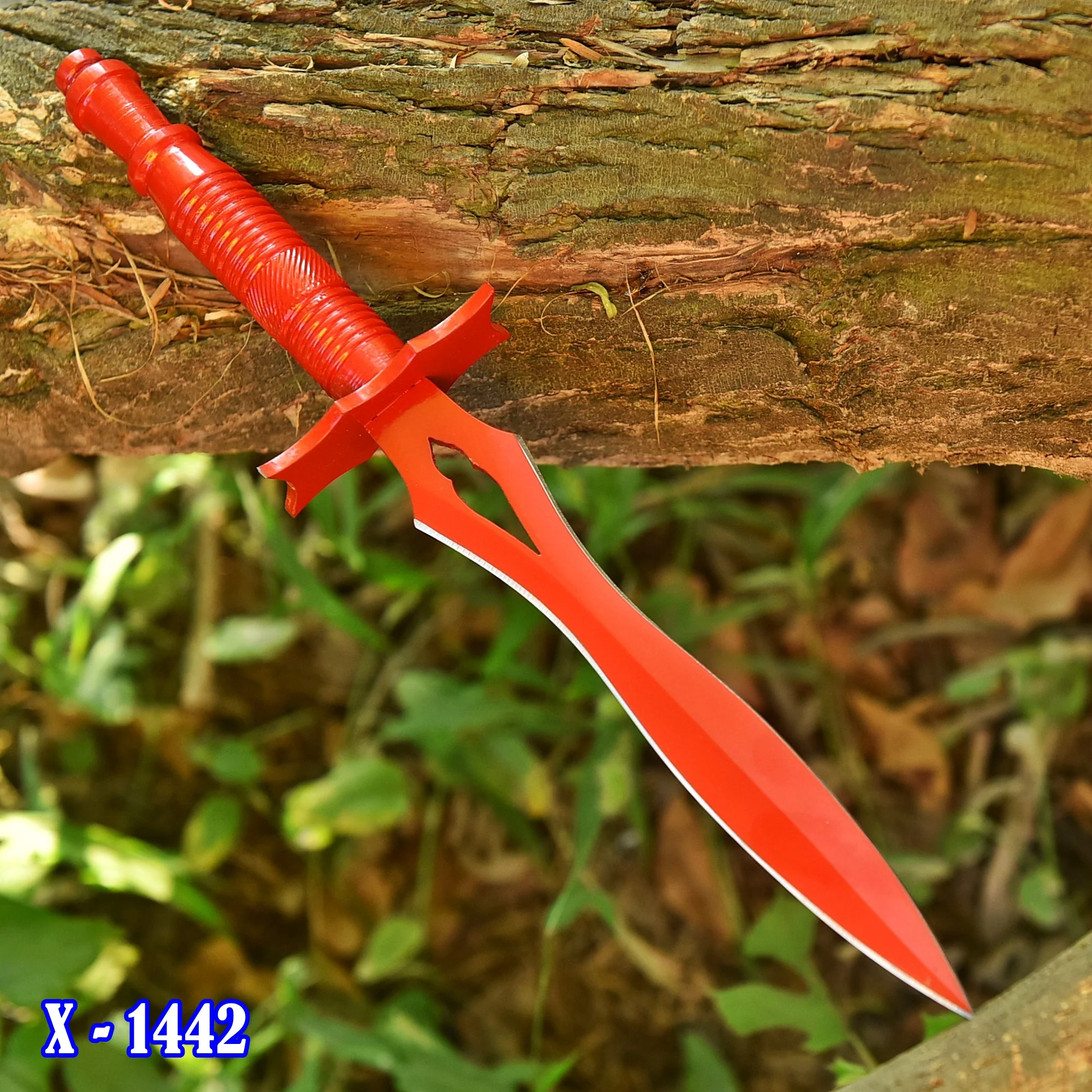 Custom Handmade Carbon Steel Blade Double Edge Dagger Knife Full Tang - Image 2