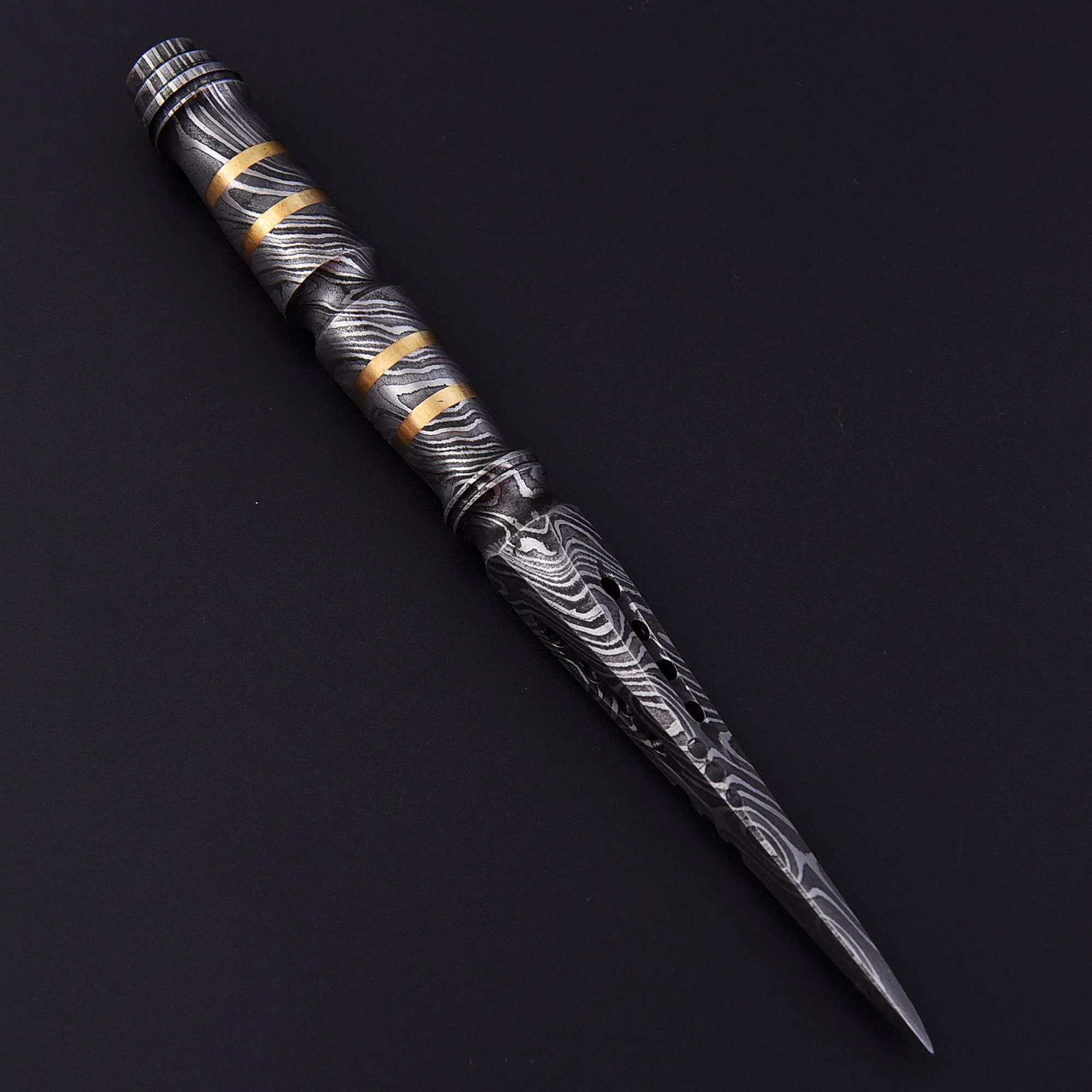 Custom Handmade Damascus Steel Full Tang Dagger Knife With Sheath