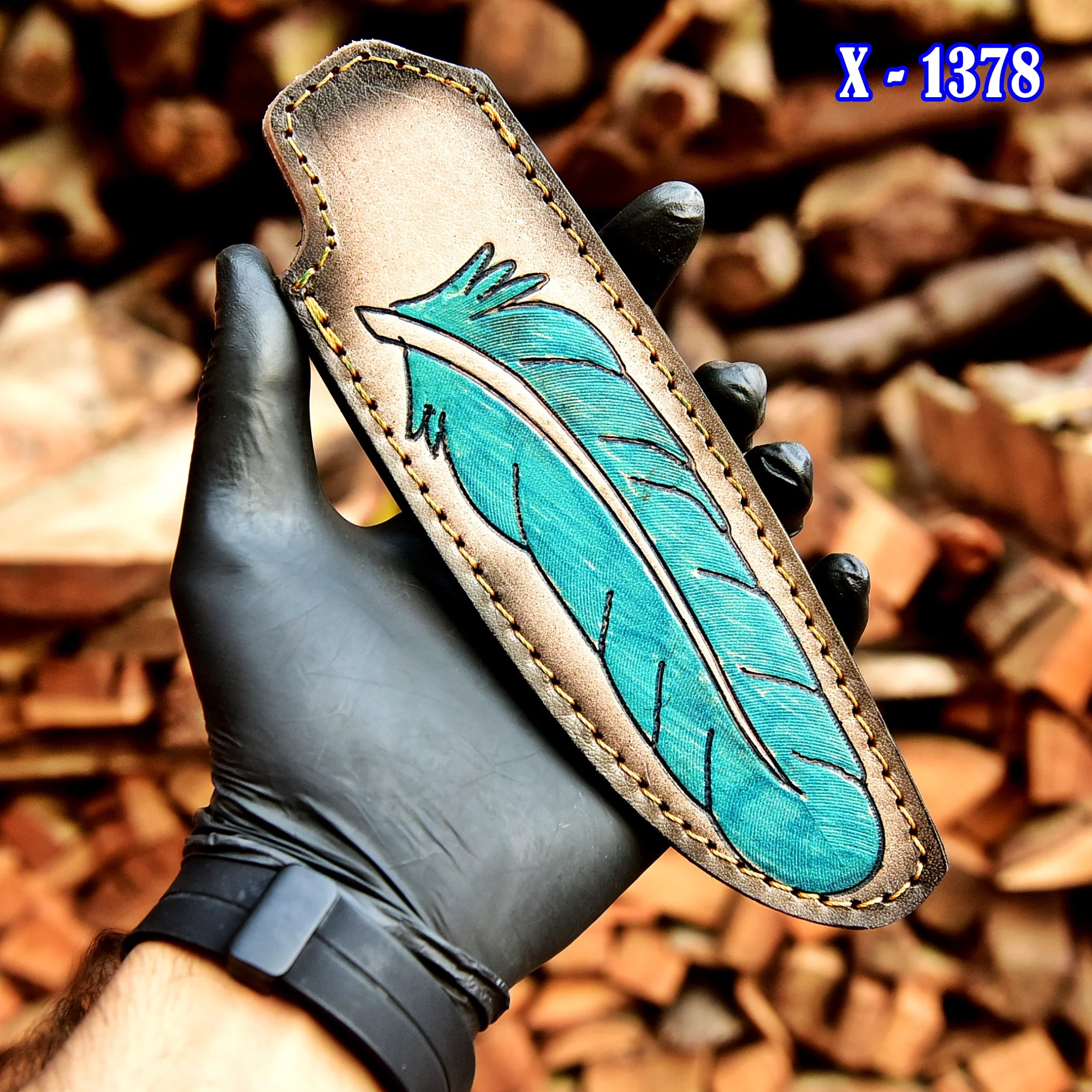Custom Handmade Fix Blade Knife Genuine Leather Collector Edition Sheath - Image 3