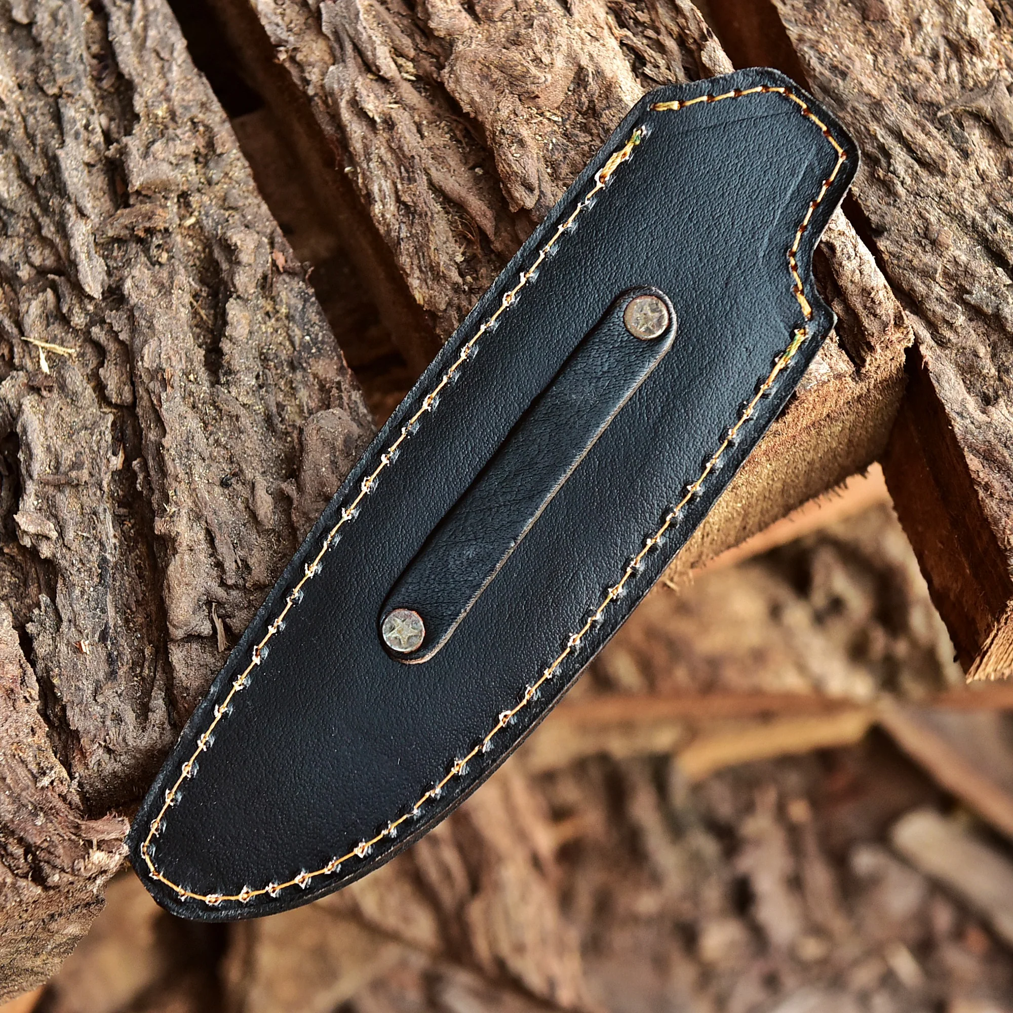 Custom Handmade Fix Blade Knife Genuine Leather Collector Edition Sheath - Image 4