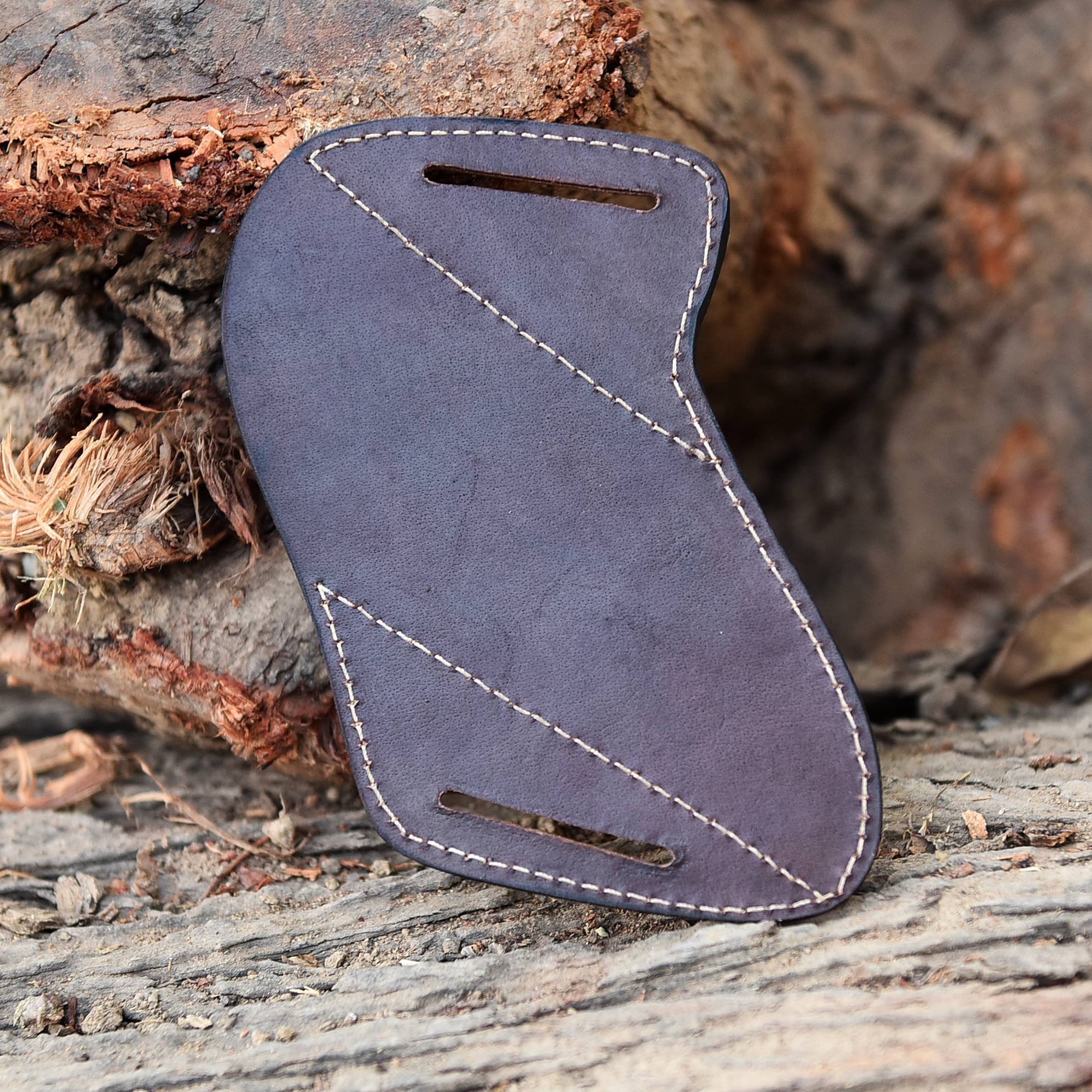 Custom Handmade Full Grain Leather Fixed Blade Knife Sheath - Image 4