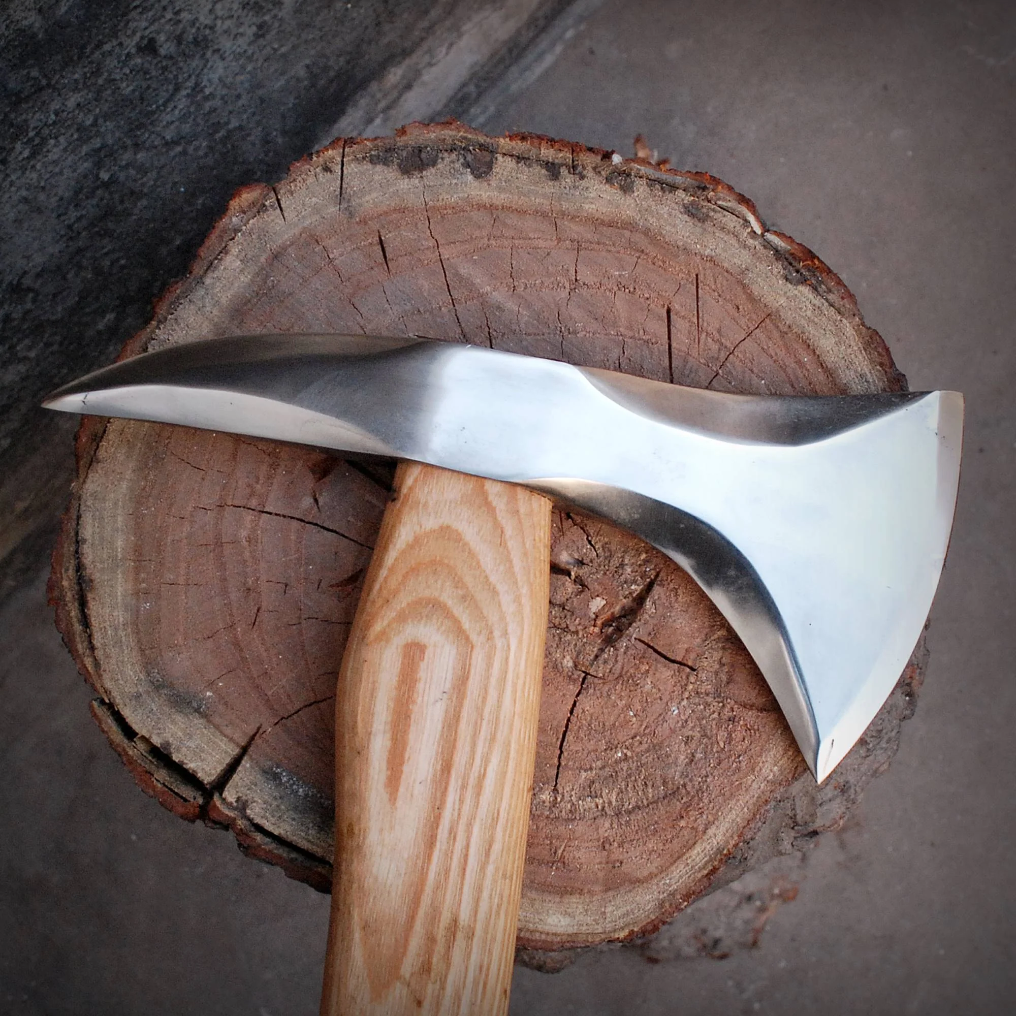 Custom Handmade High Carbon Steel Tomahawk Hatchet AXE Integral Spike Head X187 - Image 4
