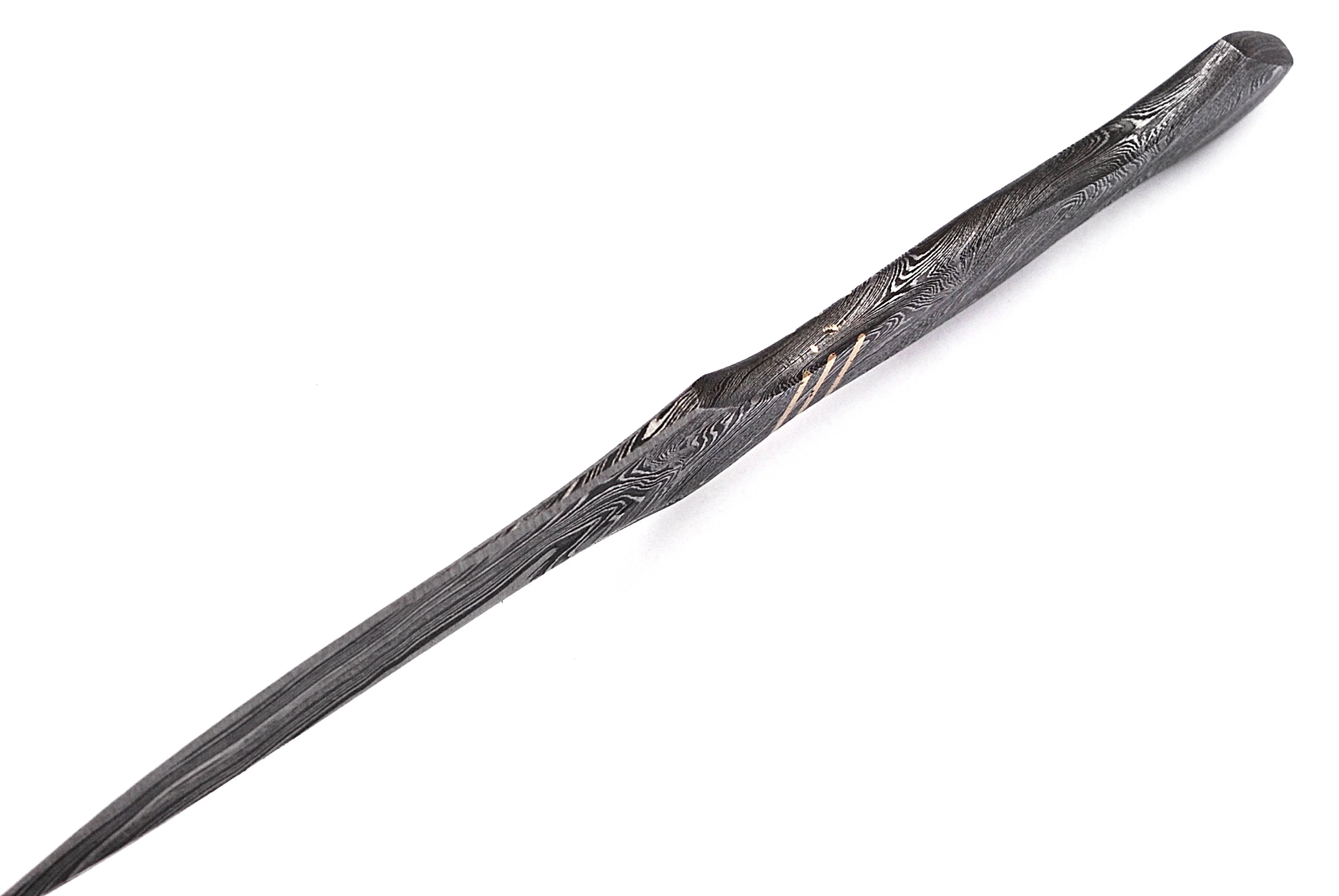 Damascus Dagger Knife Double-edged Fixed Blade Boot Knife Full Tang x-112 - Image 4