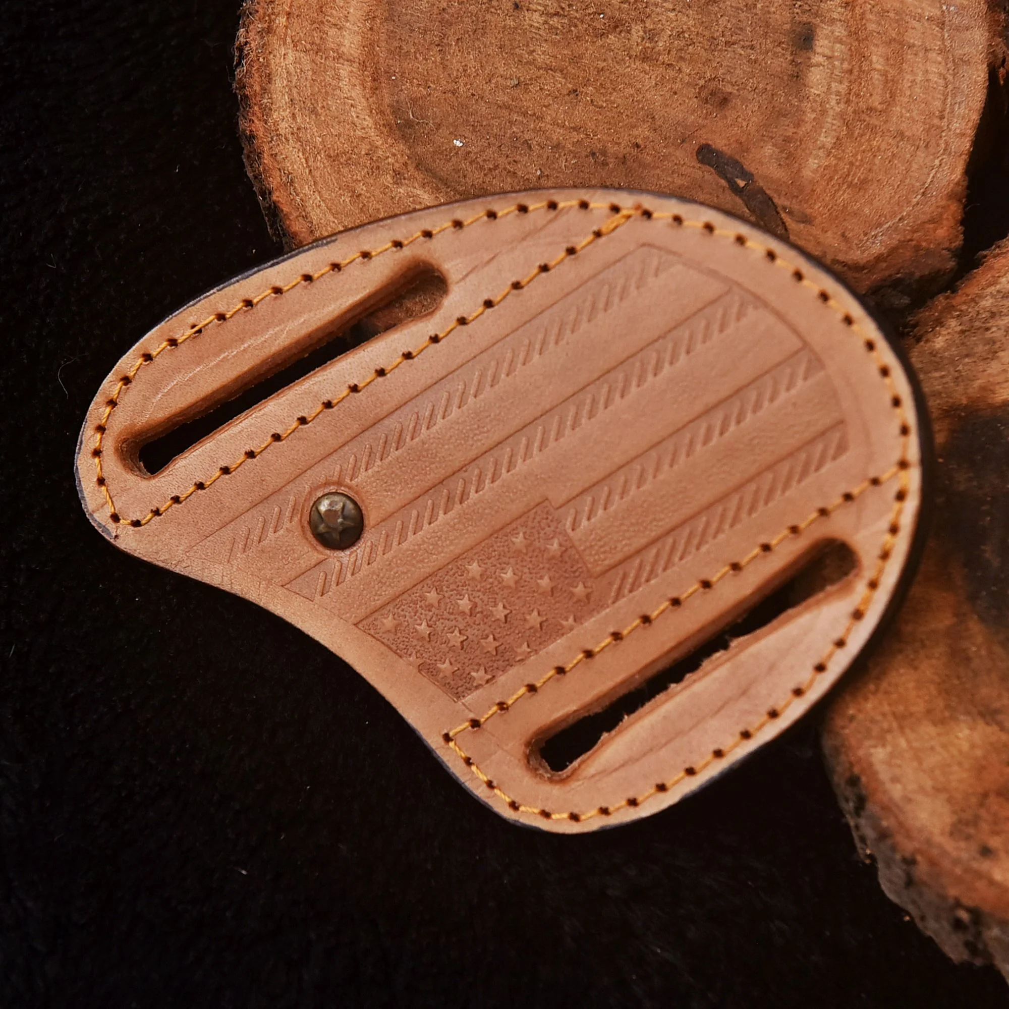 Elegant Handmade Artisan Crafted Sheep Leather Folding Knife Sheath - Image 3