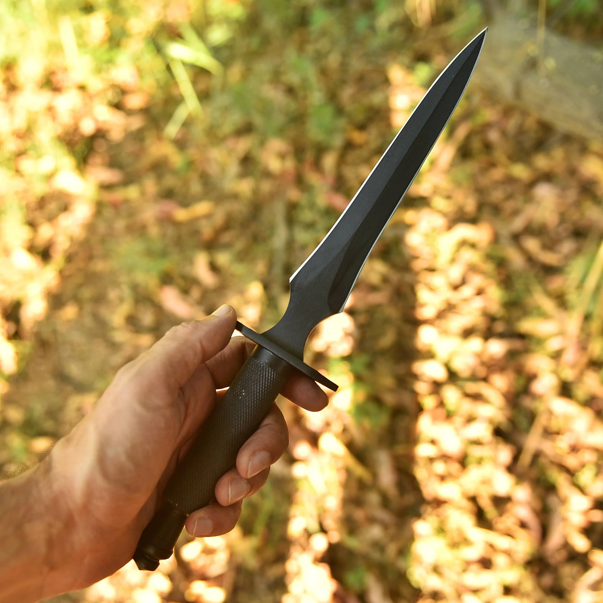 Elite EDC Handmade Camping Double Edge Dagger Steel Handle With Sheath - Image 3