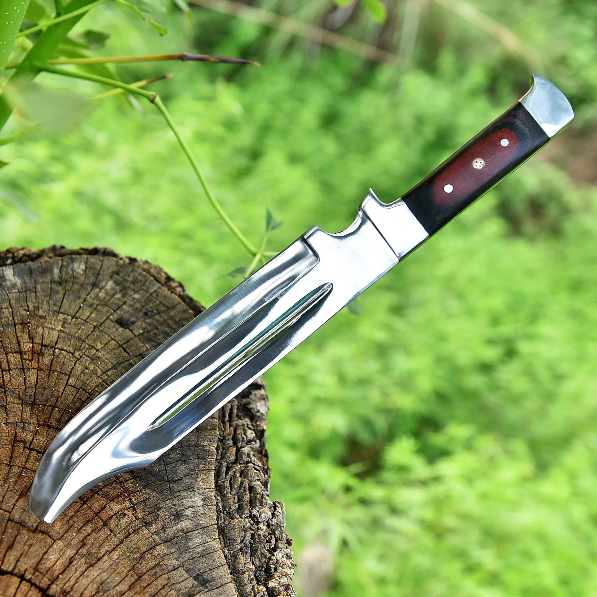 Elite Handmade Fixed D2 Blade Carbon Steel Bowie Knife Micarta Handle - Image 5