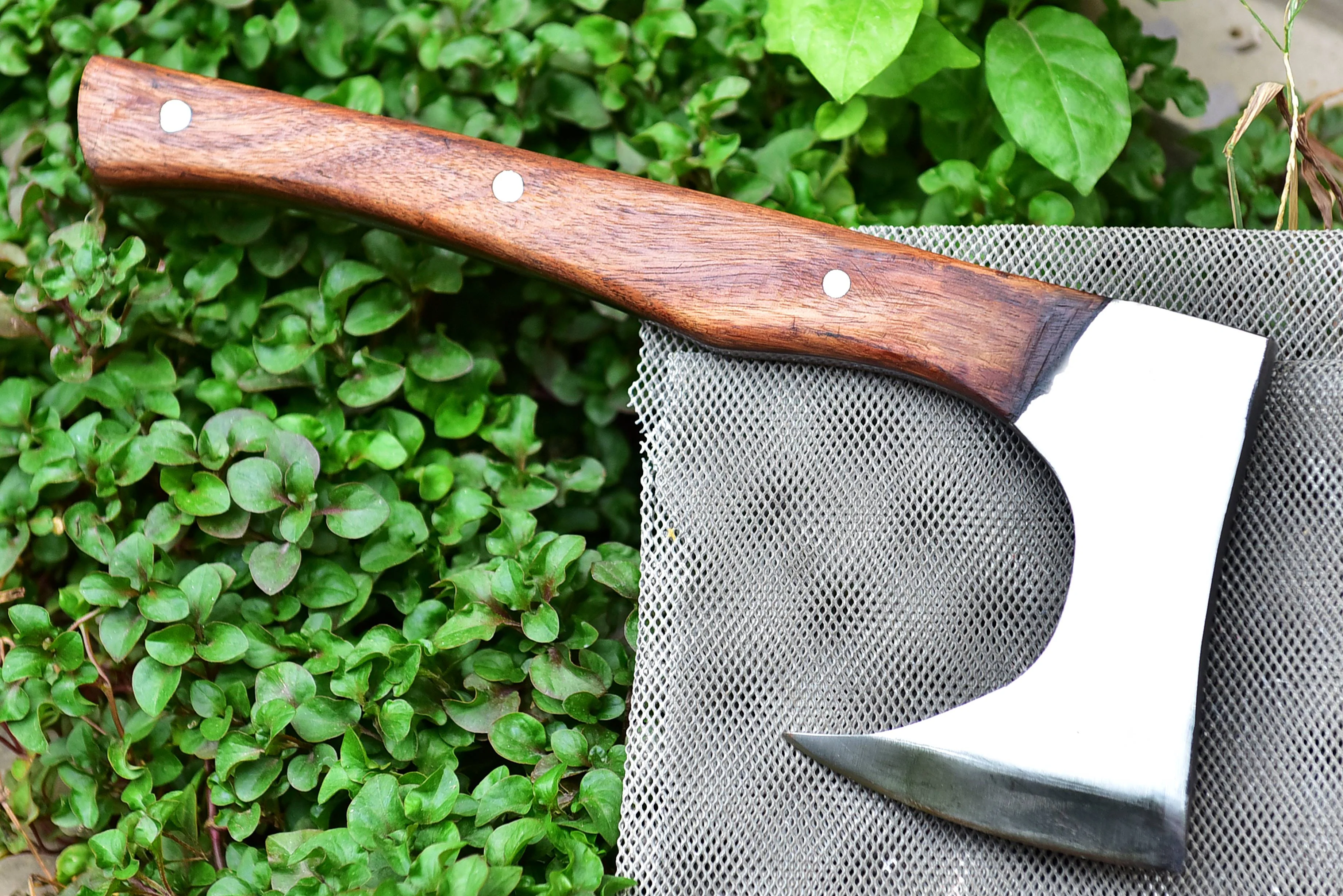 Full Tang Forged Carbon Steel Axe with Rose Wood Shaft - Viking Axe -X177 - Image 7