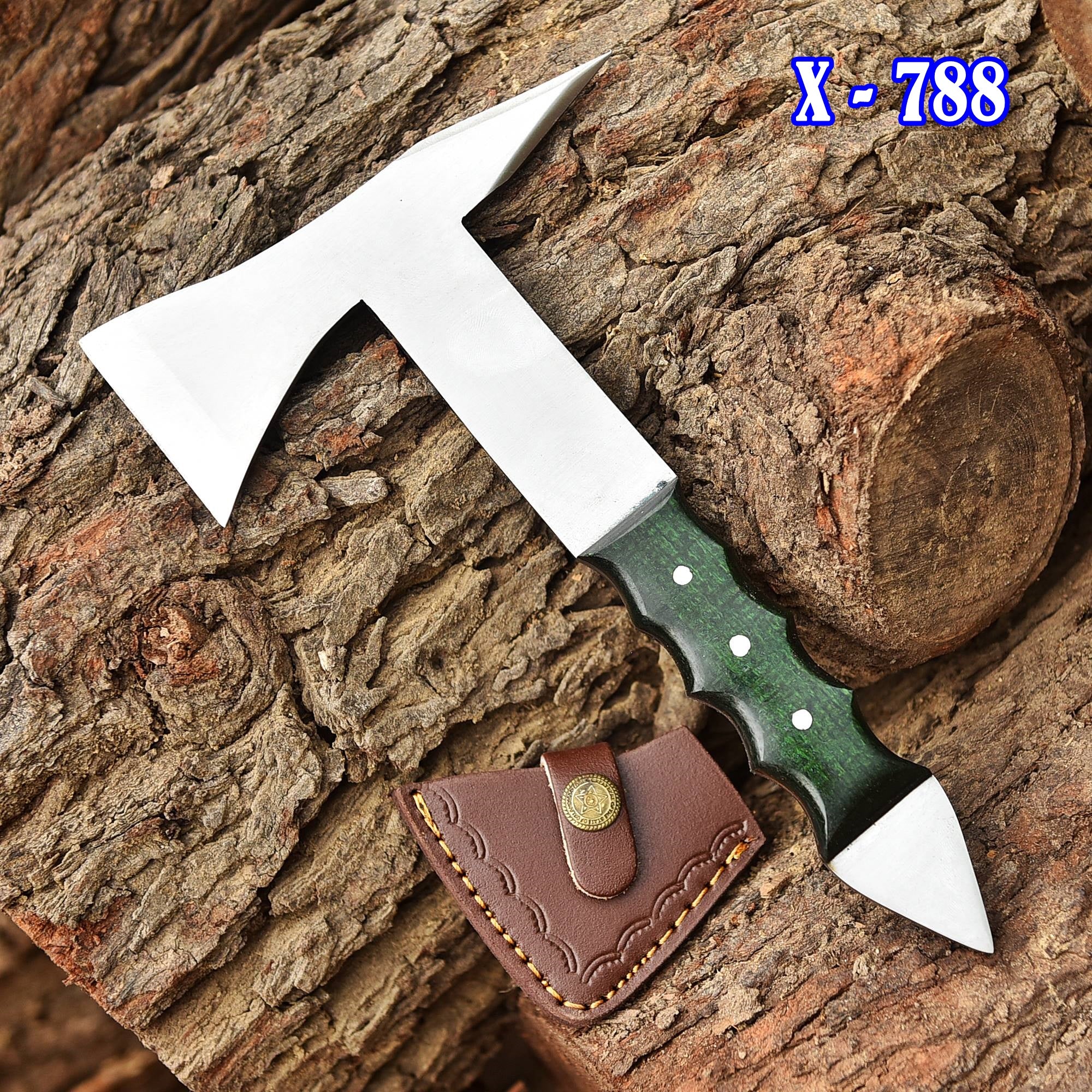 Full Tang Handmade Forged High Carbon Steel Axe Superb Viking Design Spike Axe Hatchet Tomahawk - Image 4