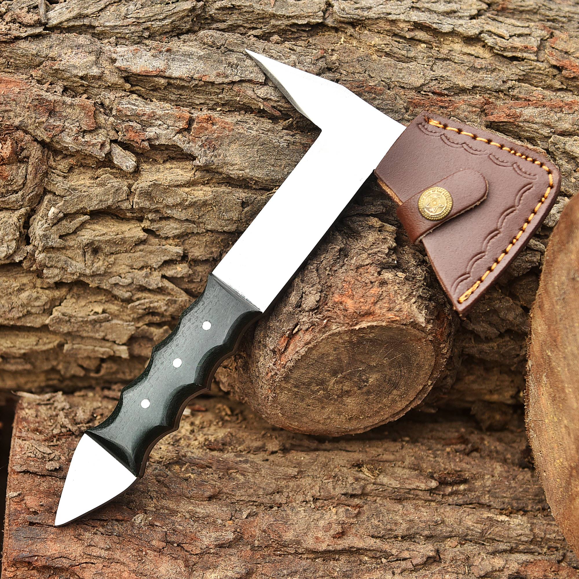 Full Tang Handmade Forged High Carbon Steel Axe Superb Viking Design Spike Axe Hatchet Tomahawk - Image 5
