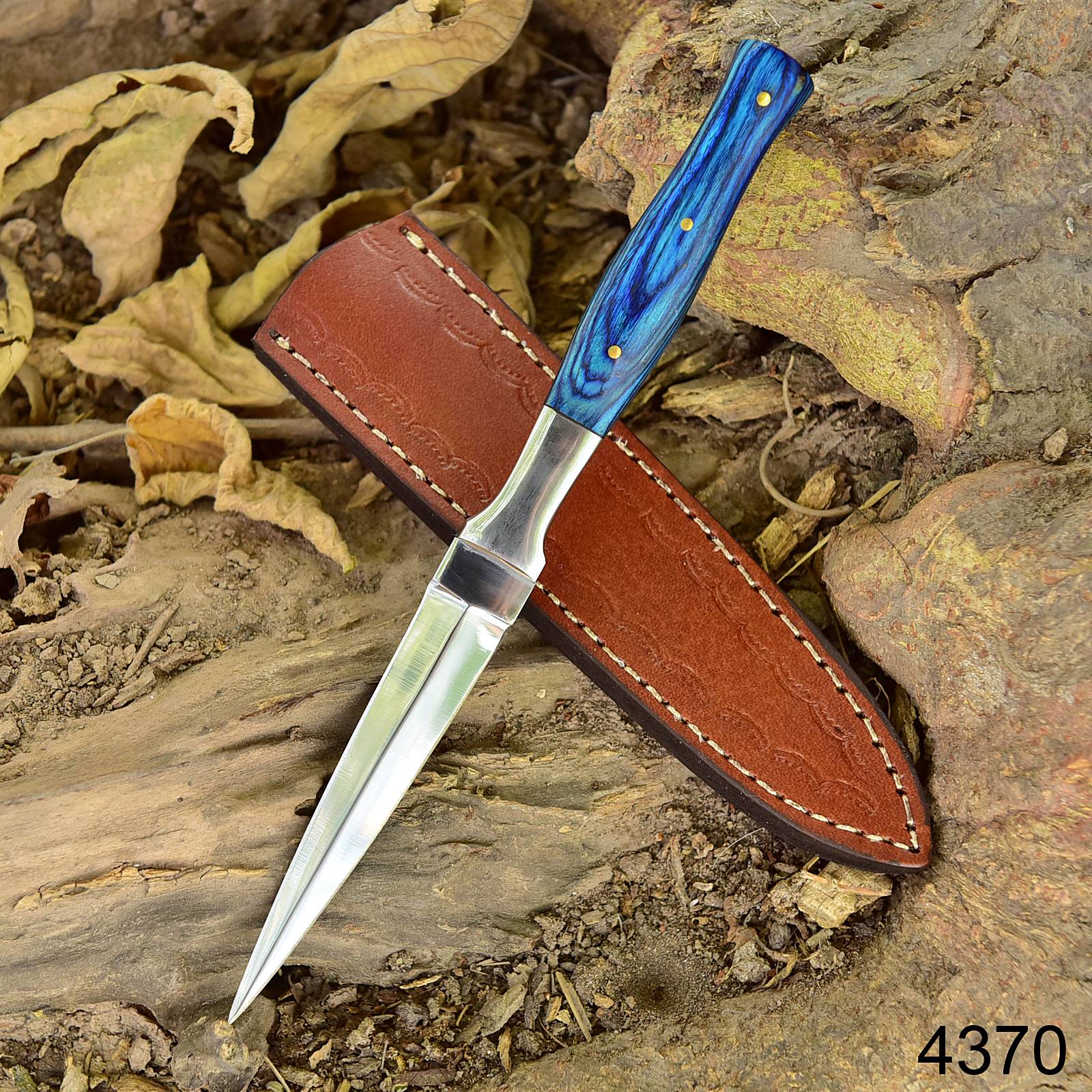 German Handmade Carbon Steel Boot Knife Full Tang Wood Handle x-266