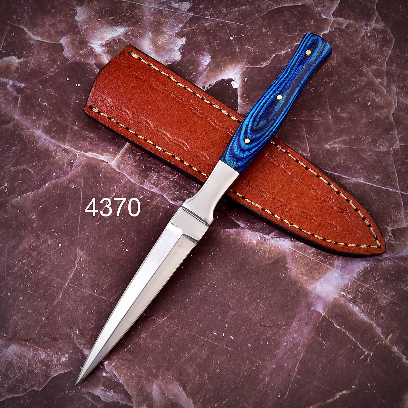 German Handmade Carbon Steel Boot Knife Full Tang Wood Handle x-266 - Image 8