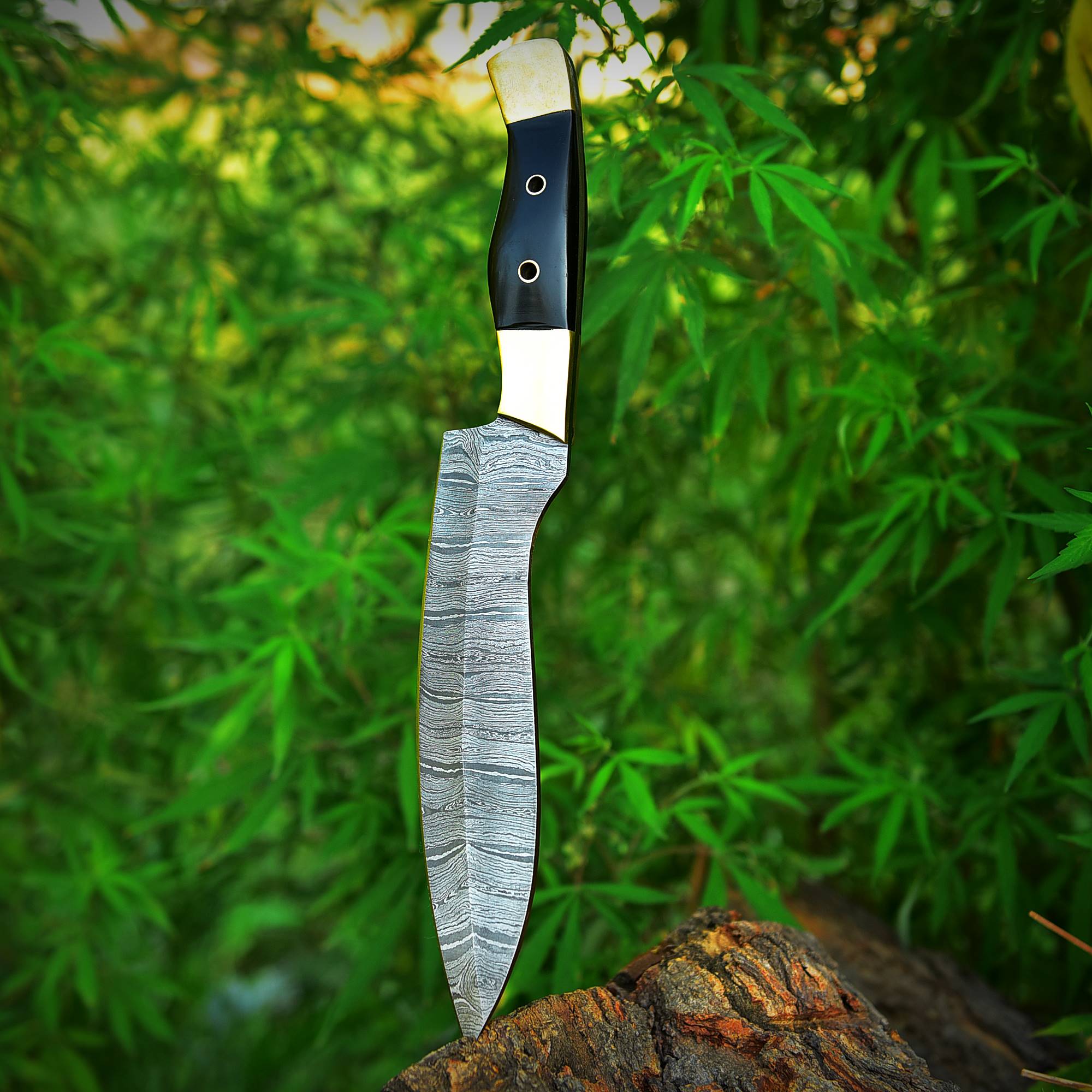 Hand Forged Damascus Steel Chef Knife Kitchen Cooking Knife - Image 5