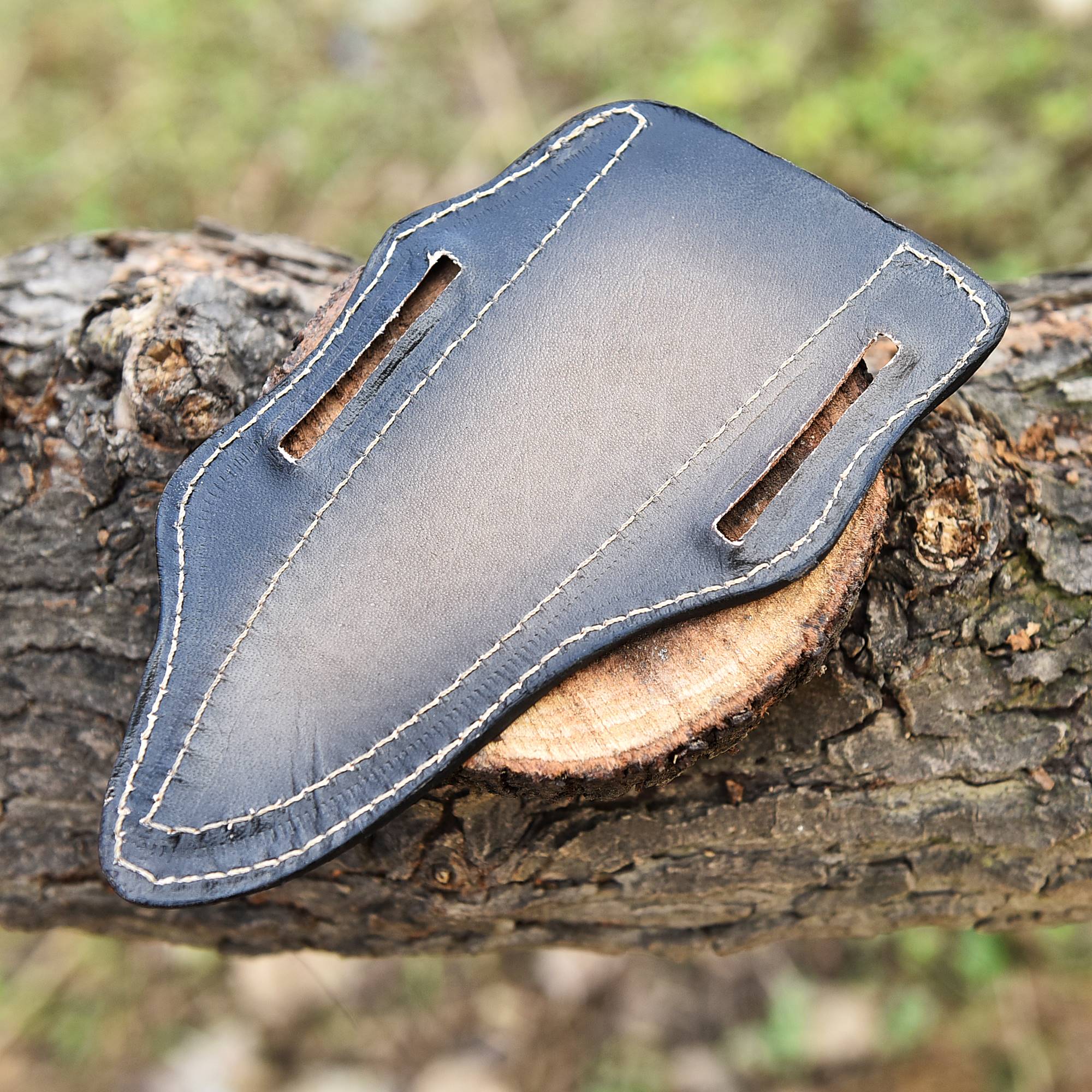 Handcrafted Durable Fix Blade Knife Engraved Edition Leather Sheath - Image 3