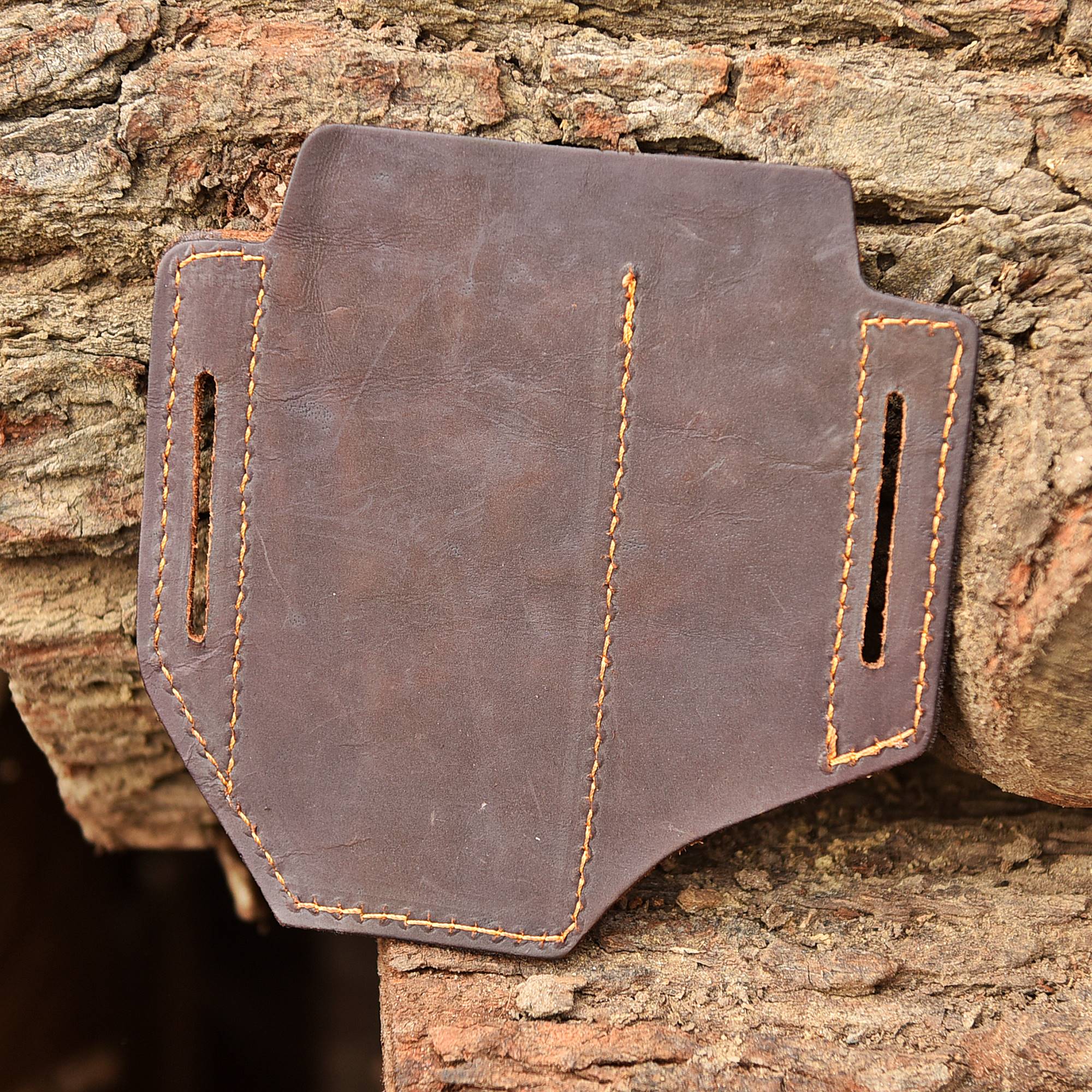 Handcrafted Top Grain Leather EDC Folding Knife Protection Sheath - Image 3