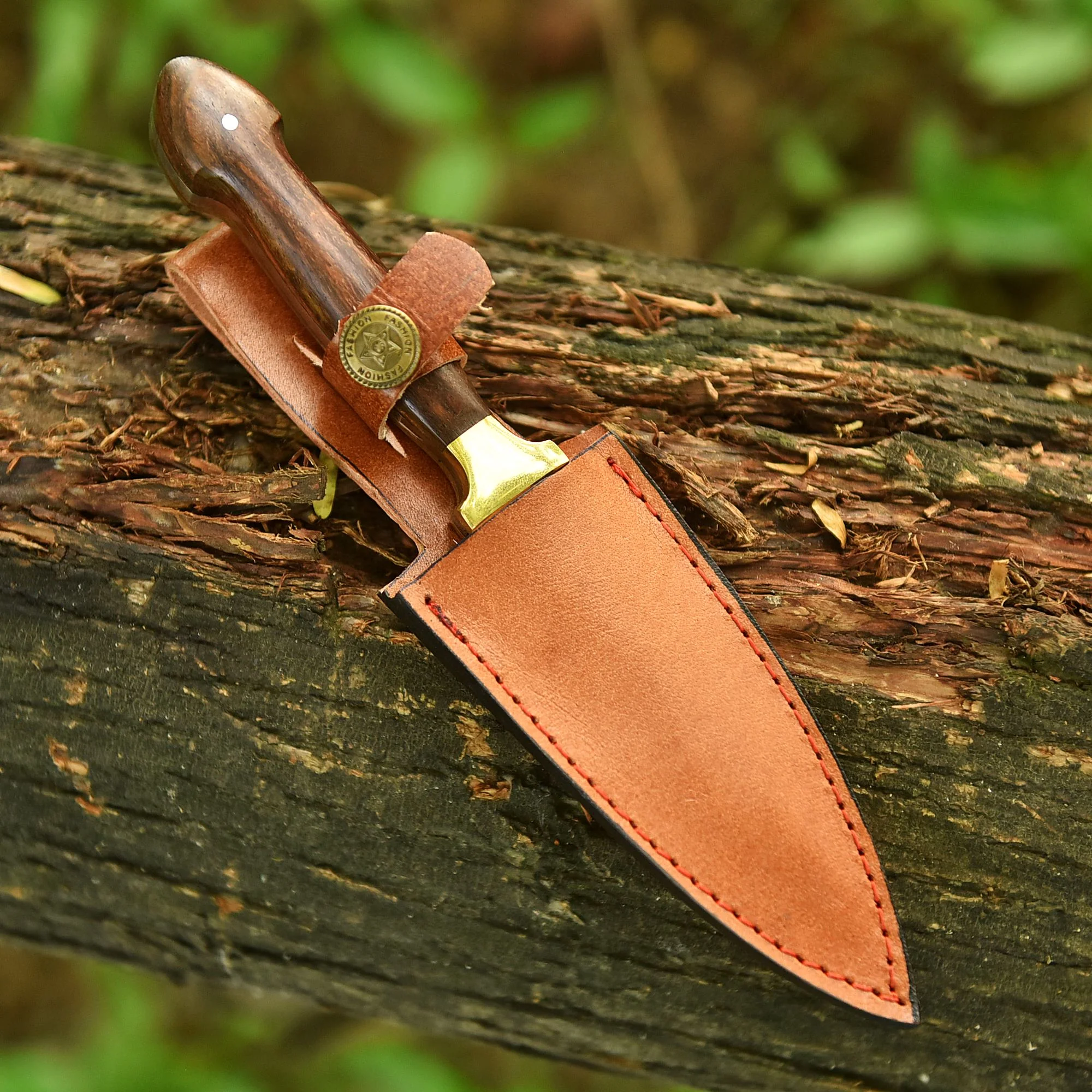 Handmade Carbon Steel Double Edge Dagger Knife Full Tang Knife EDC - Image 5
