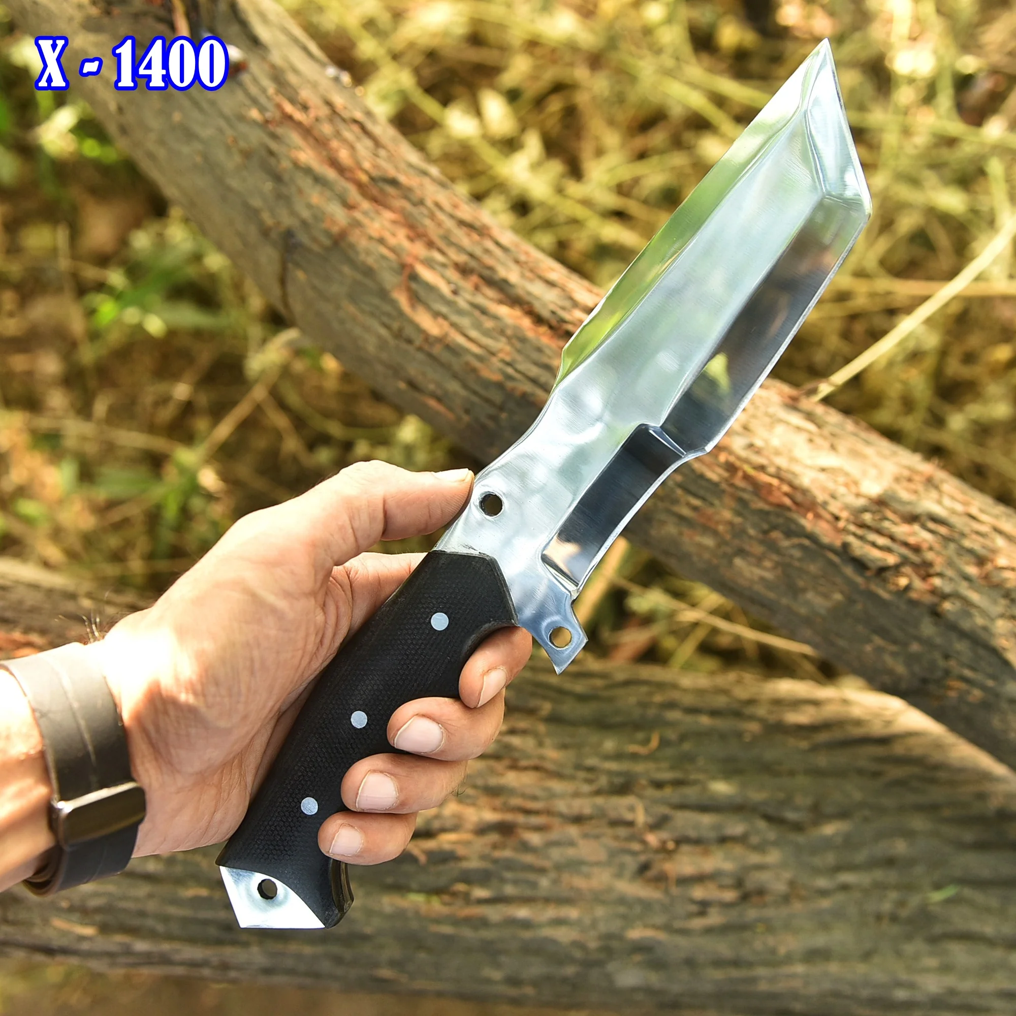 Handmade D2 Steel Hunting Tracker Fix Blade Knife Full Tang - Micarta Handle - Image 3