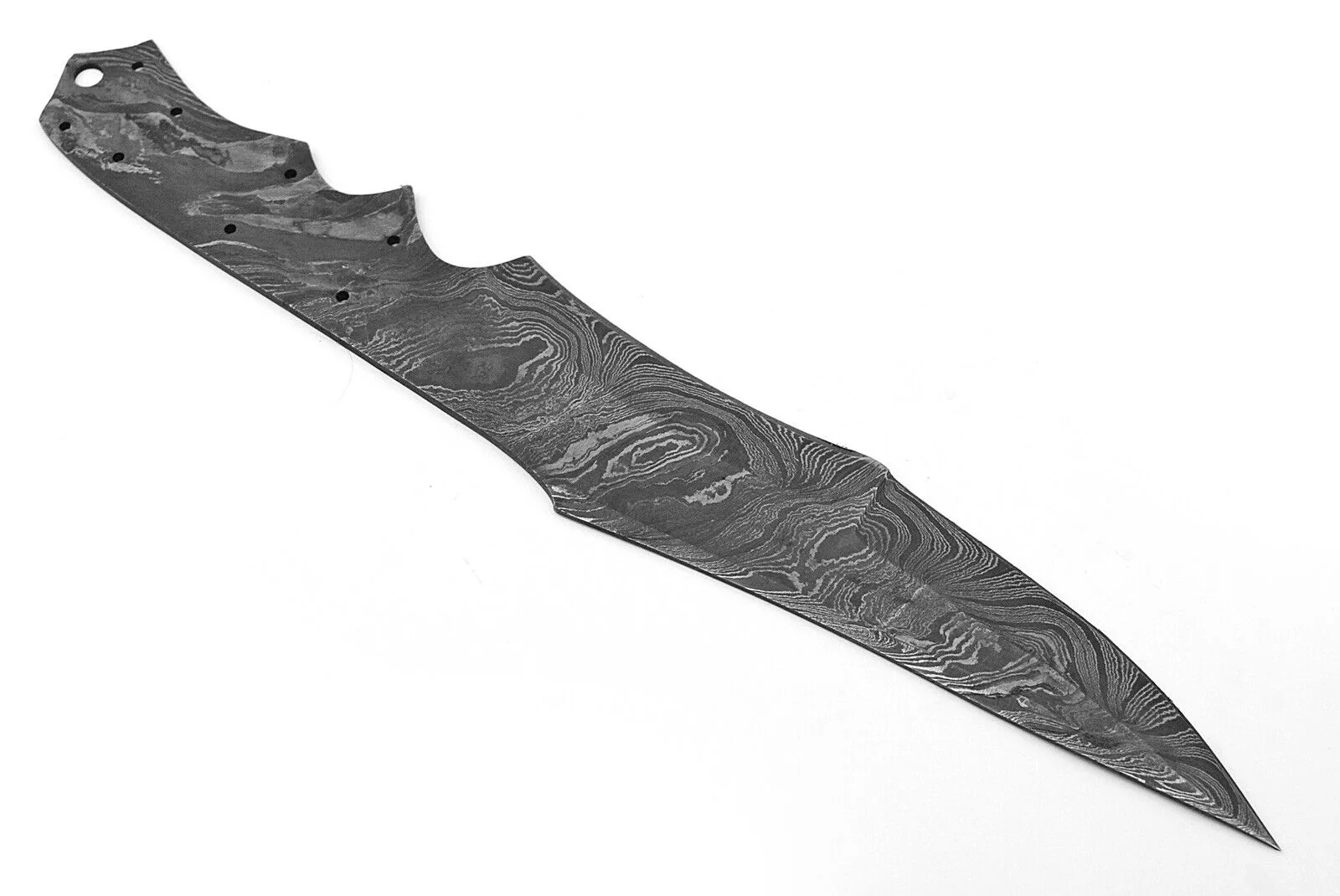Handmade Damascus Steel Bowie Knife Full Tang Ideal Hunting Survival - Image 7