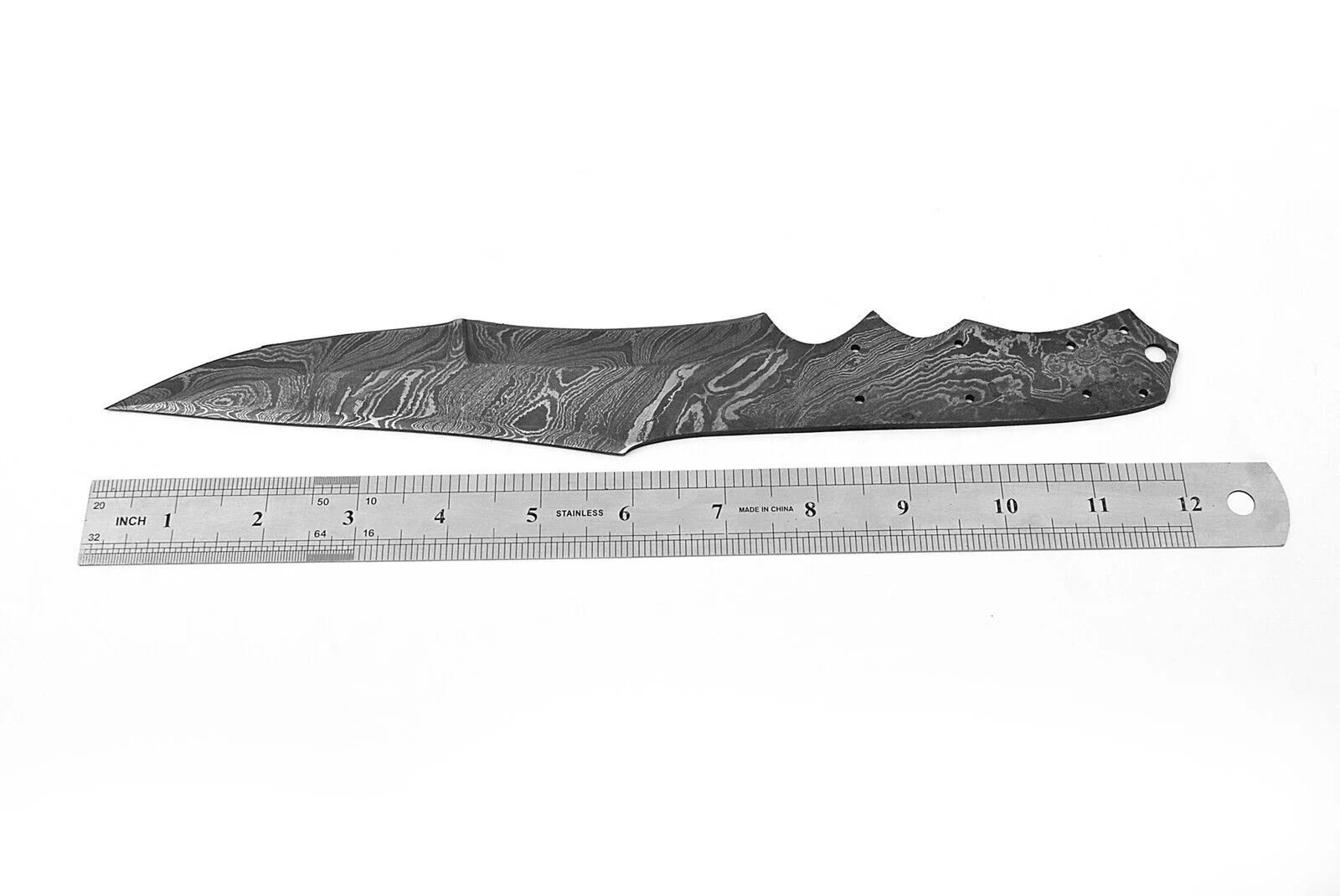 Handmade Damascus Steel Bowie Knife Full Tang Ideal Hunting Survival - Image 8