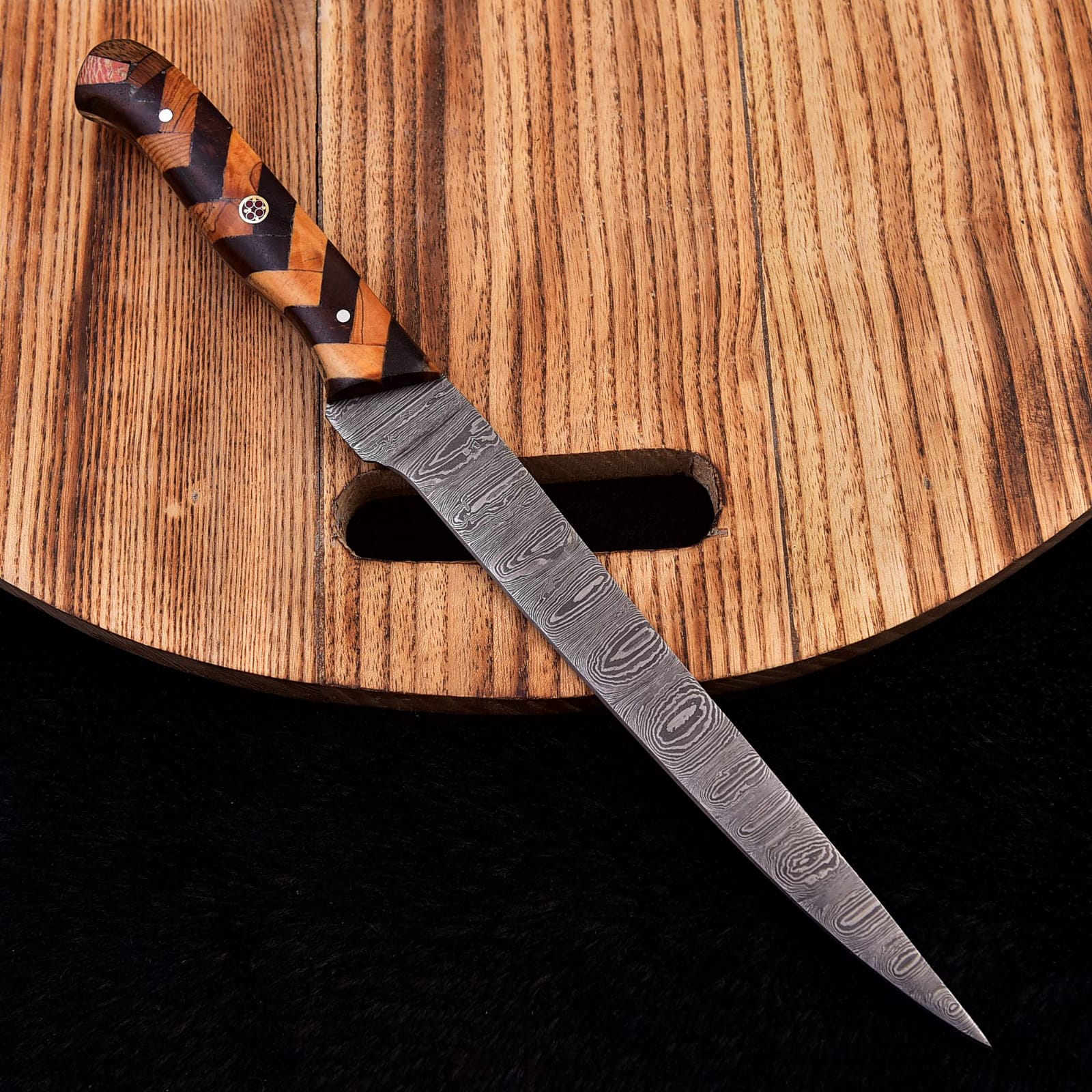 Handmade Damascus Steel Japanese Fillet Chef knife kitchen Fish knives -x-281 - Image 5