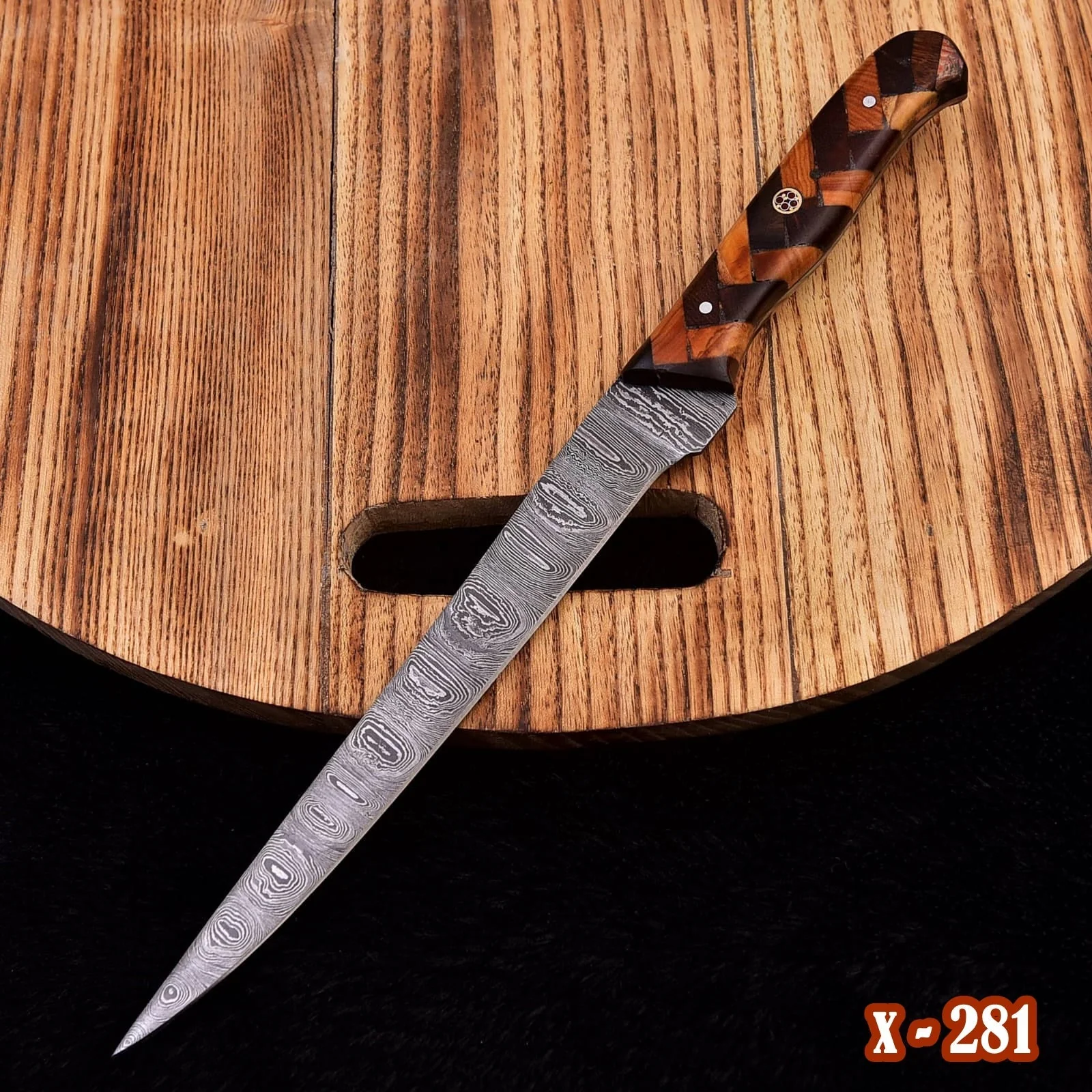 Handmade Damascus Steel Japanese Fillet Chef knife kitchen Fish knives -x-281 - Image 6