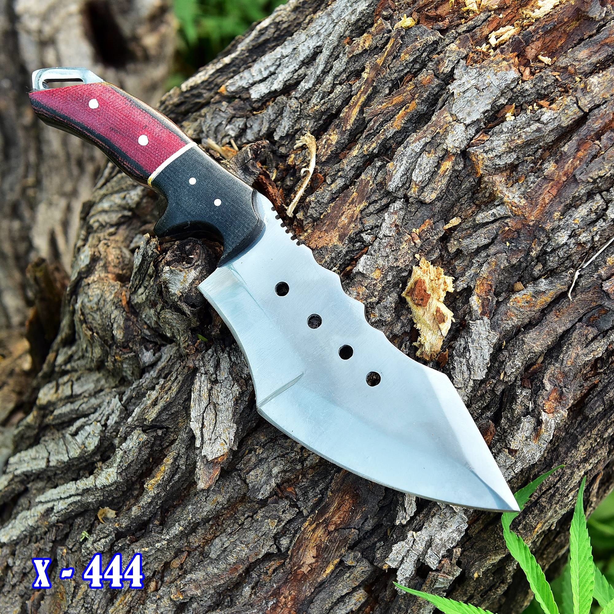 HANDMADE FORGED D2 Steel Hunting Tracker Fix Blade Knife Full Tang - VG10 Micarta Handle - Image 2