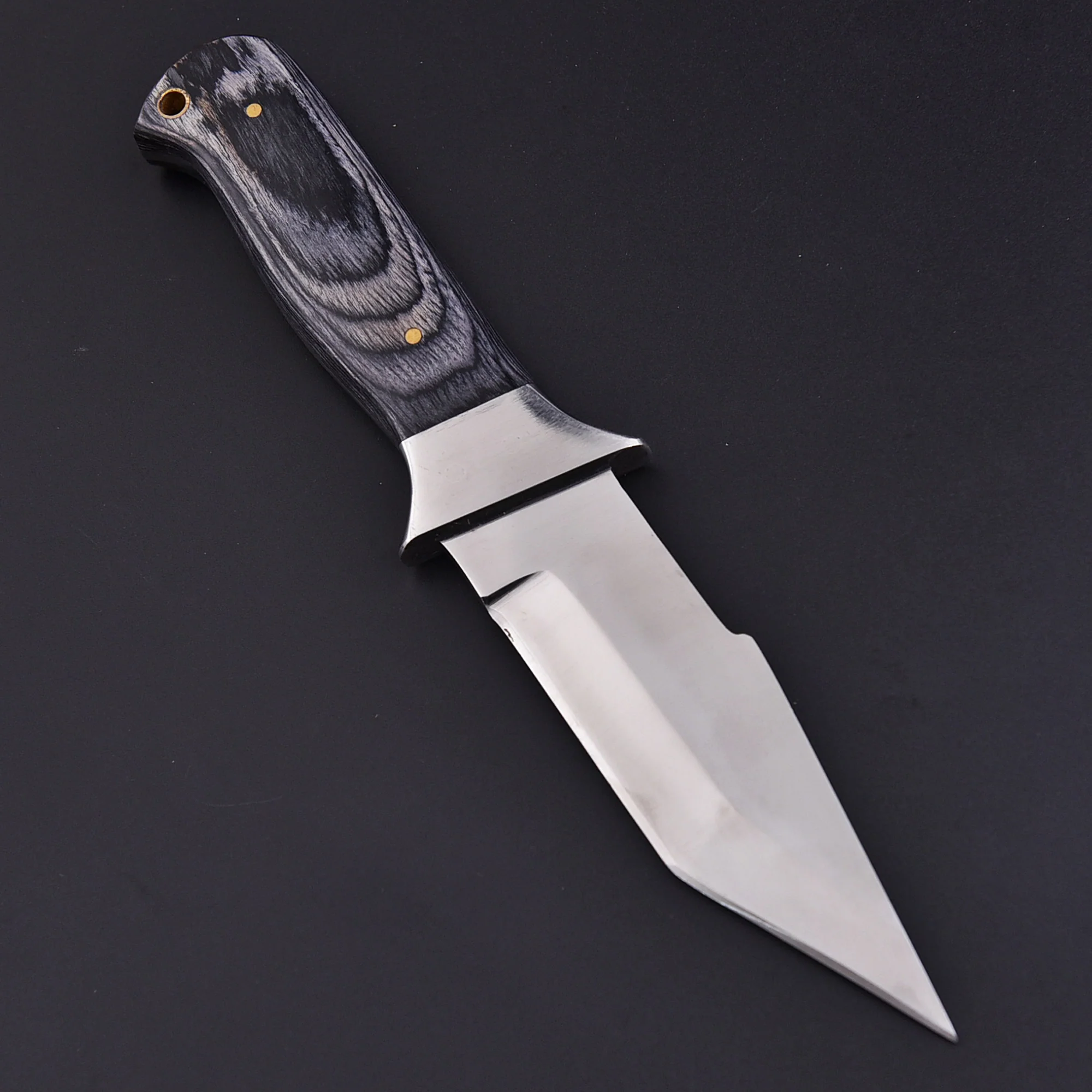 Handmade Skinner Knife Pakkawood Wood Handle 9" Full Tang Knife - Image 2
