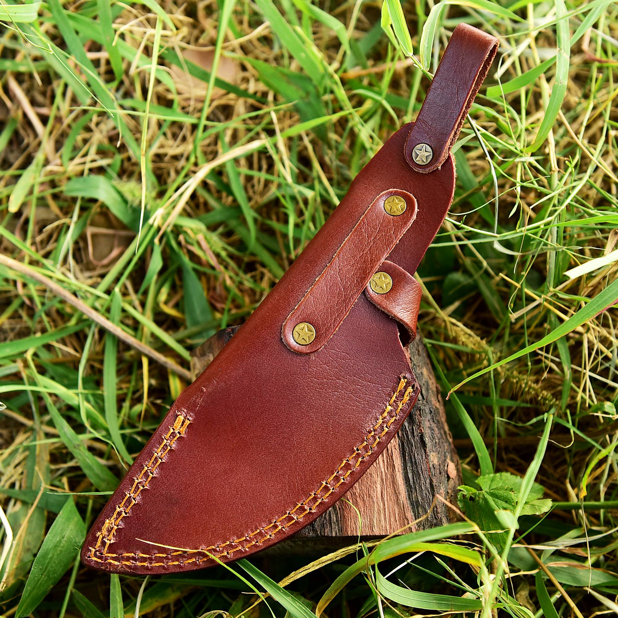 High-End EDC Leather Knife Sheath Fixed Blade Sheath Outdoor Carry - Image 11