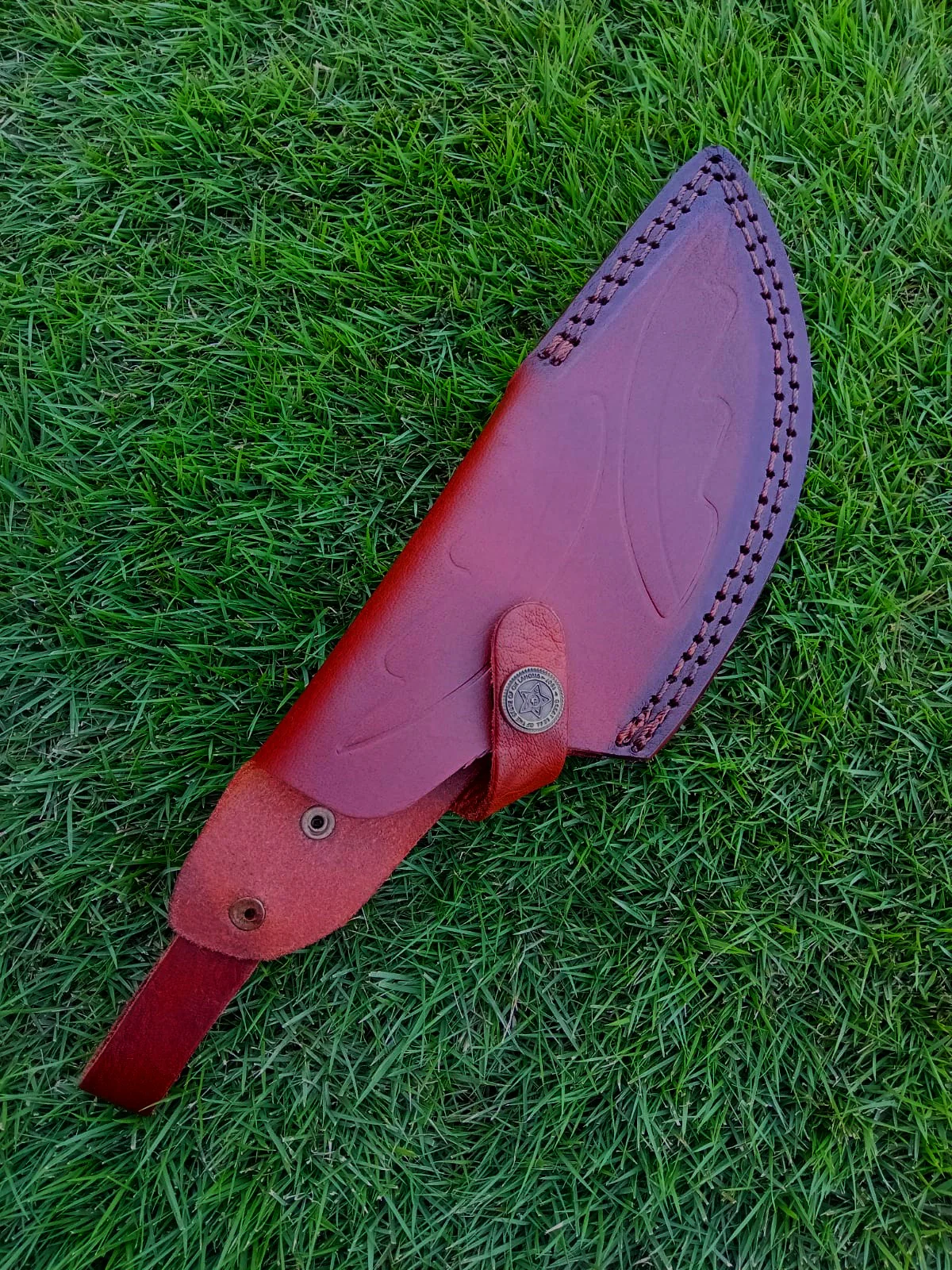 High-End EDC Leather Knife Sheath Fixed Blade Sheath Outdoor Carry - Image 4