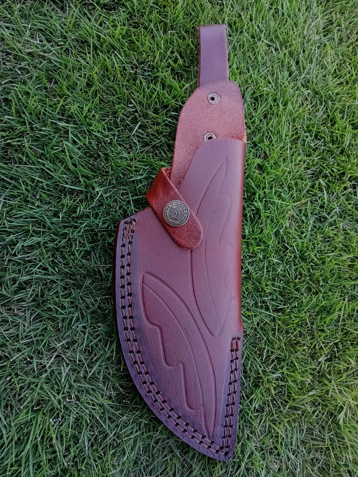 High-End EDC Leather Knife Sheath Fixed Blade Sheath Outdoor Carry - Image 5