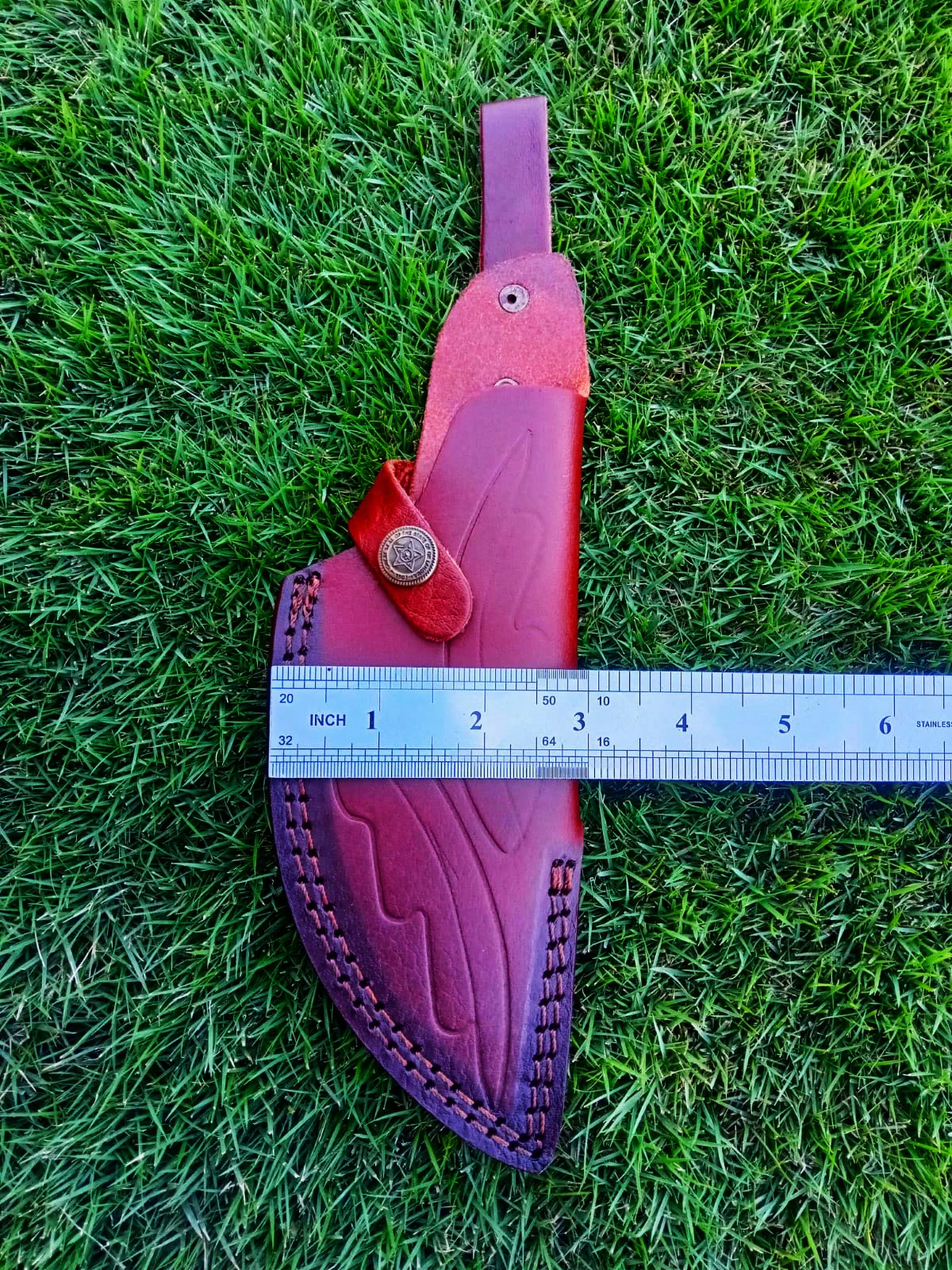 High-End EDC Leather Knife Sheath Fixed Blade Sheath Outdoor Carry - Image 7