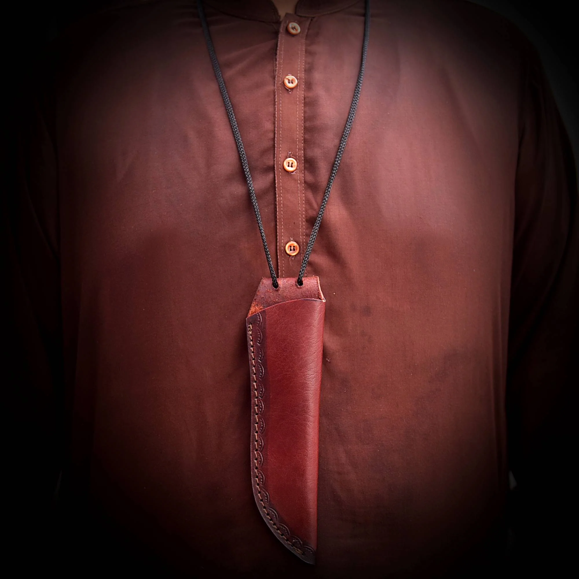 High Quality Leather Knife Fixed Blade Knife Sheath Skinner Knife Sheath - Image 14