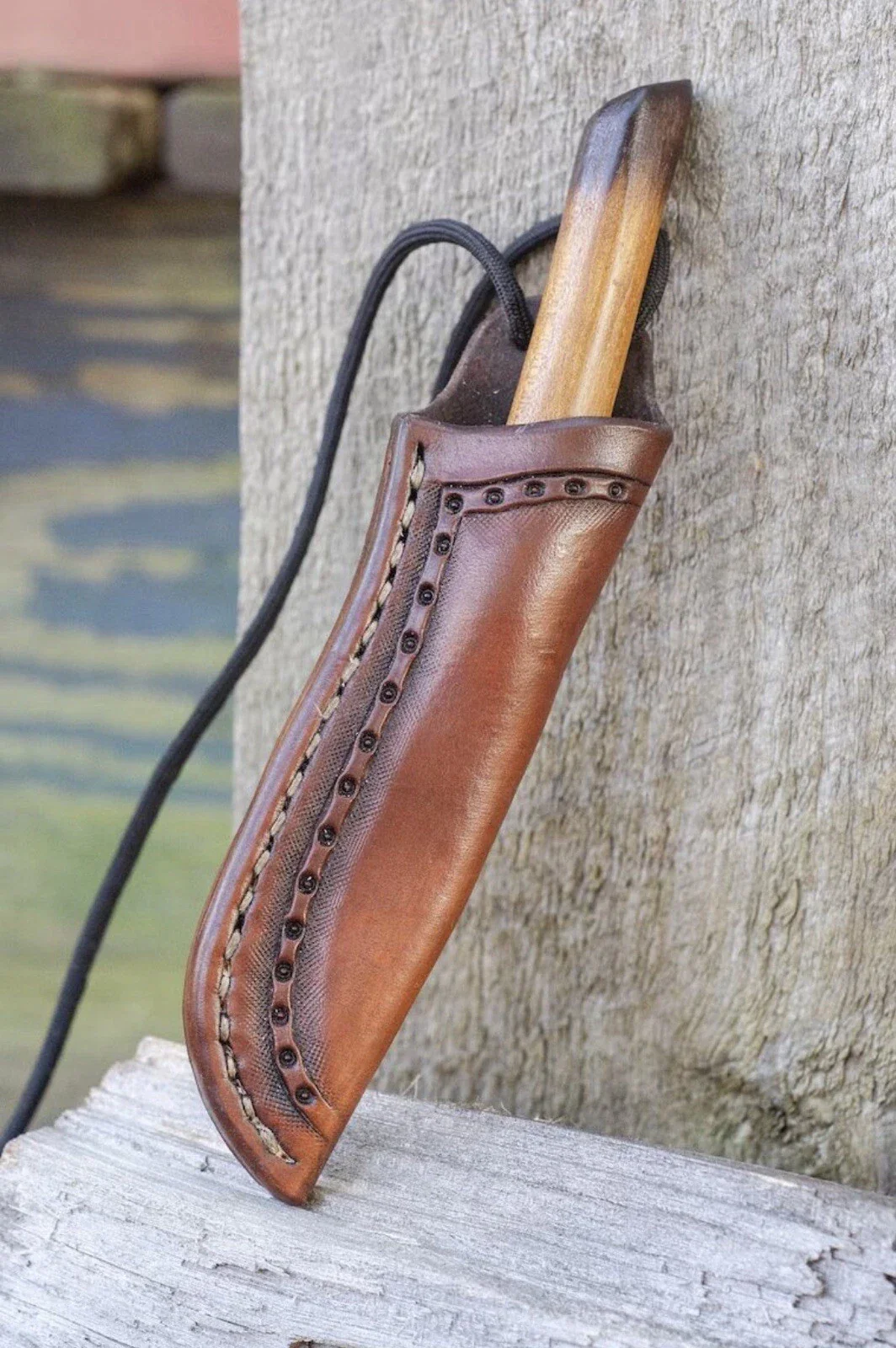 High Quality Leather Knife Fixed Blade Knife Sheath Skinner Knife Sheath - Image 2