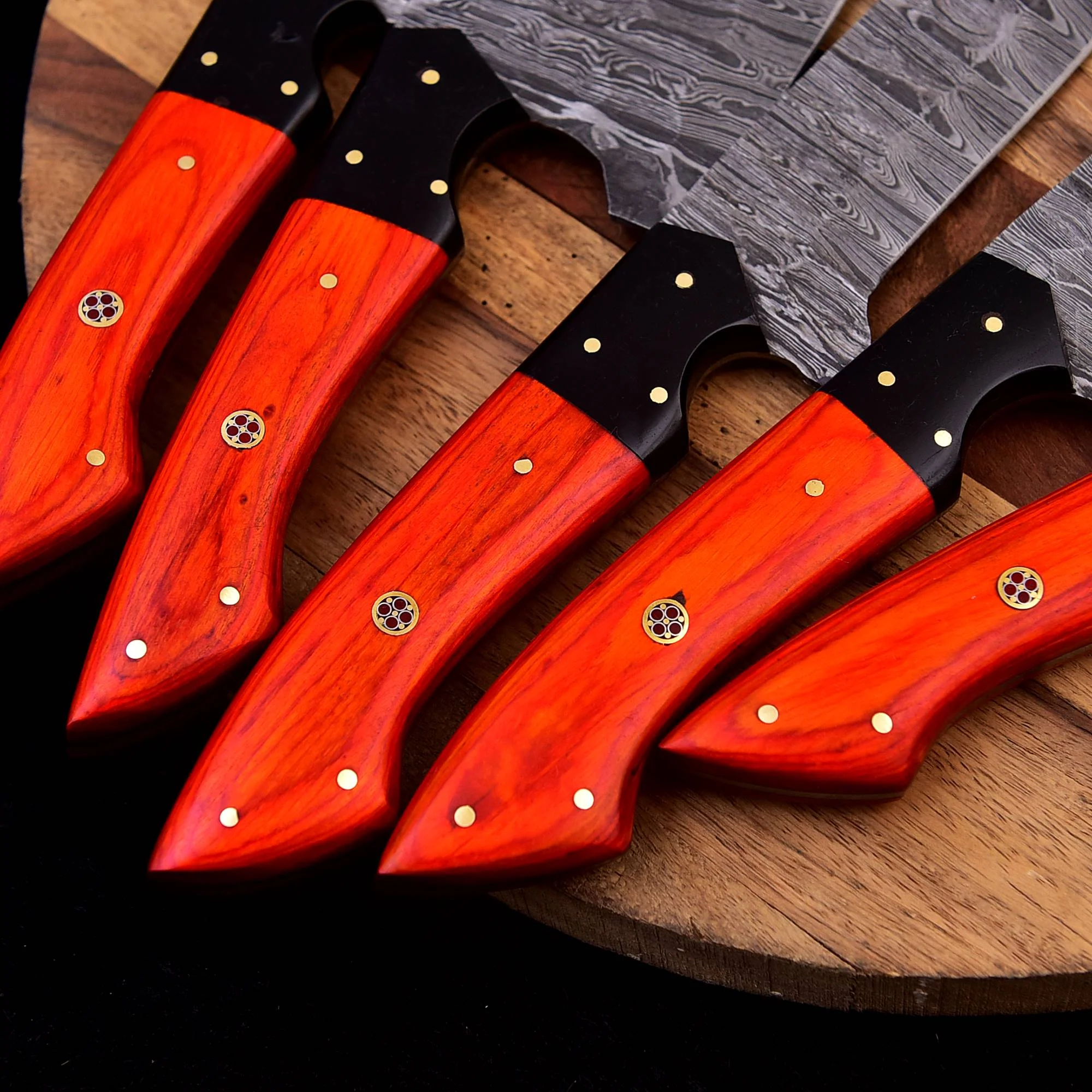 Japanese Damascus Chef Knives Set Kitchen Professional Knife Set X-256 - Image 3