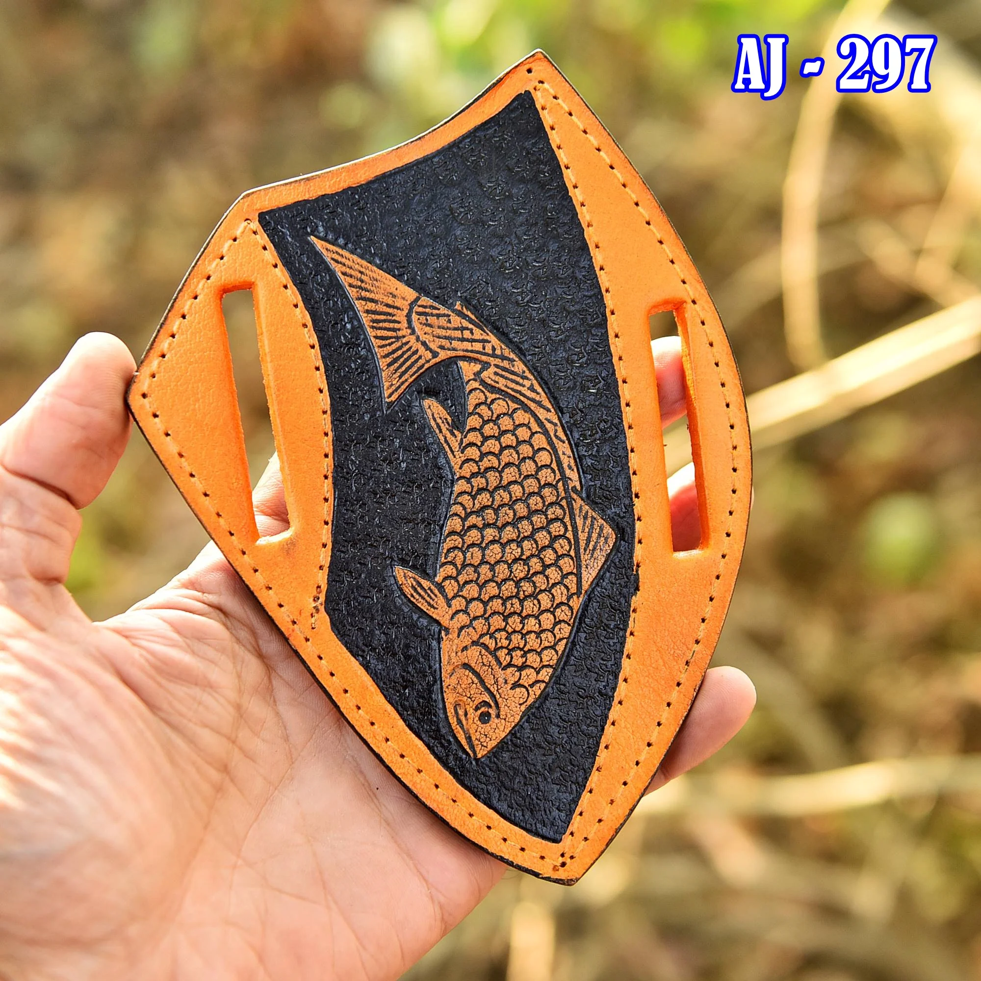 Leather Knife Sheath Pancake design ideal Fix Blade Knife -  Pocket knives - Image 4