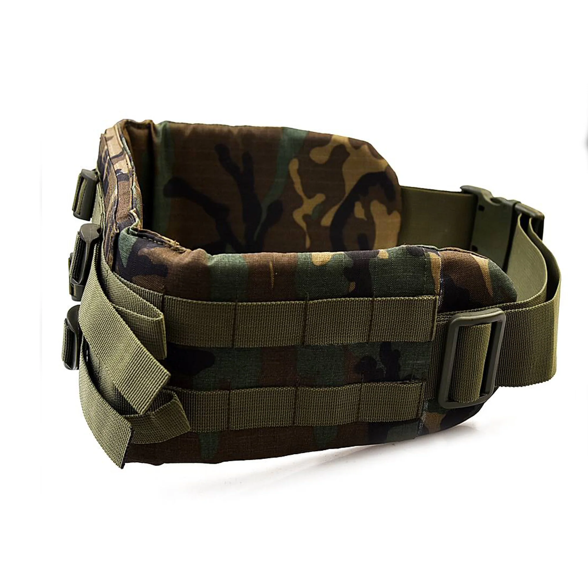 Military Alice Pack Kidney Pad With Double Strap & Waist Belt Carry 220 Lb's BagPack Camping Hiking WoodLand Camo - Image 3