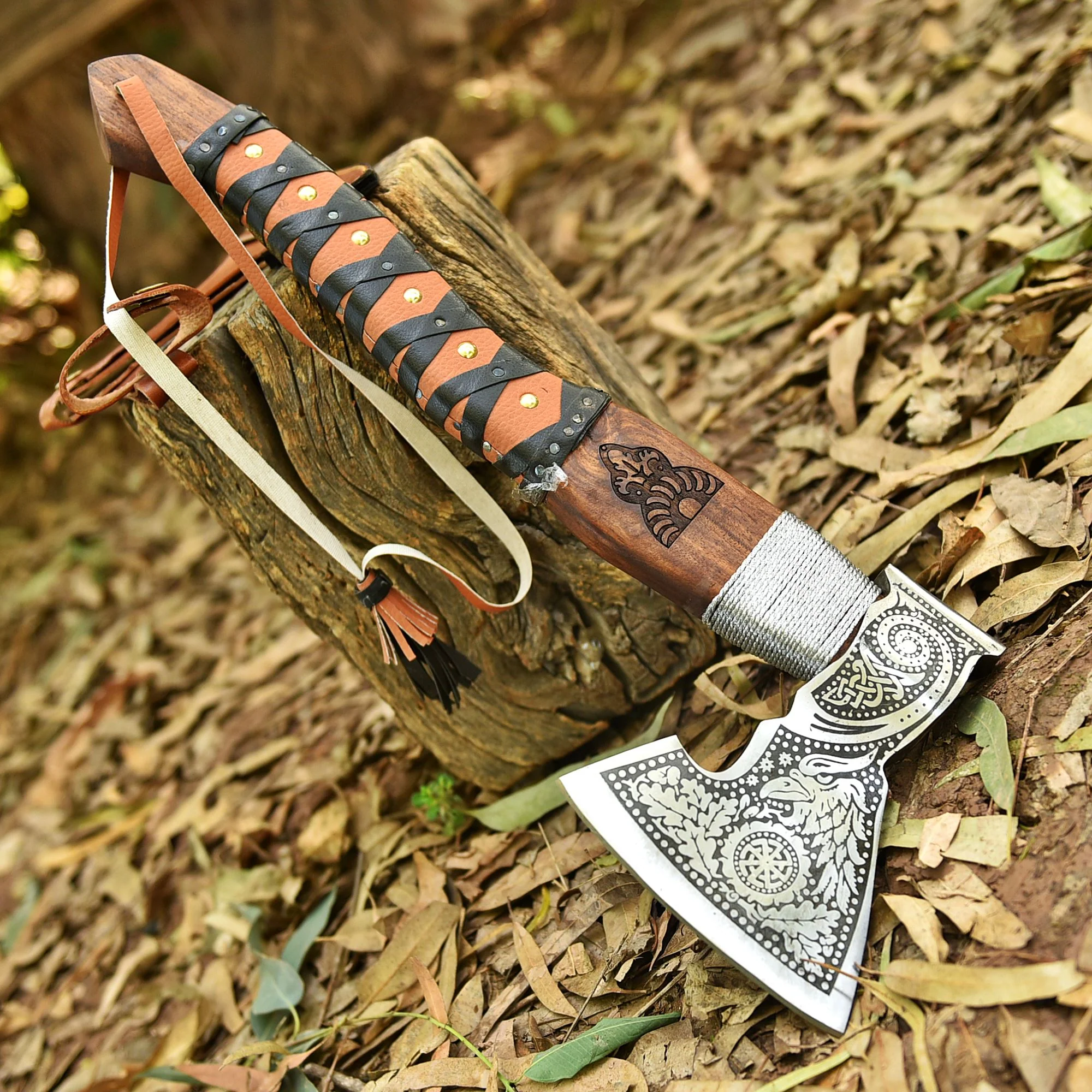 Nordic Warrior Viking Bearded Axe Bushcraft Camping Hiking Adventure Tool - Image 2