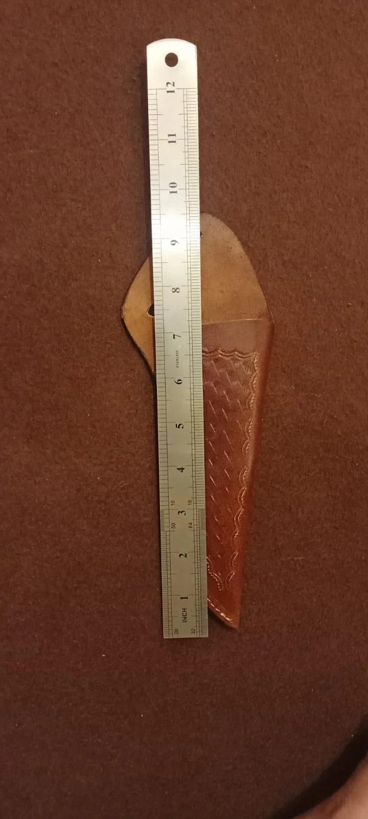 Outdoor Premium Handmade Full Grain Leather Fixed Blade Knife Sheath - Image 6